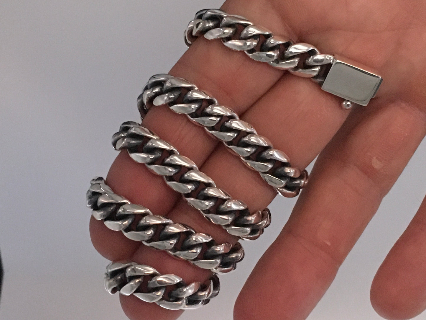 8mm Oval Miami Cuban Link Chain Necklace - SilverWow™