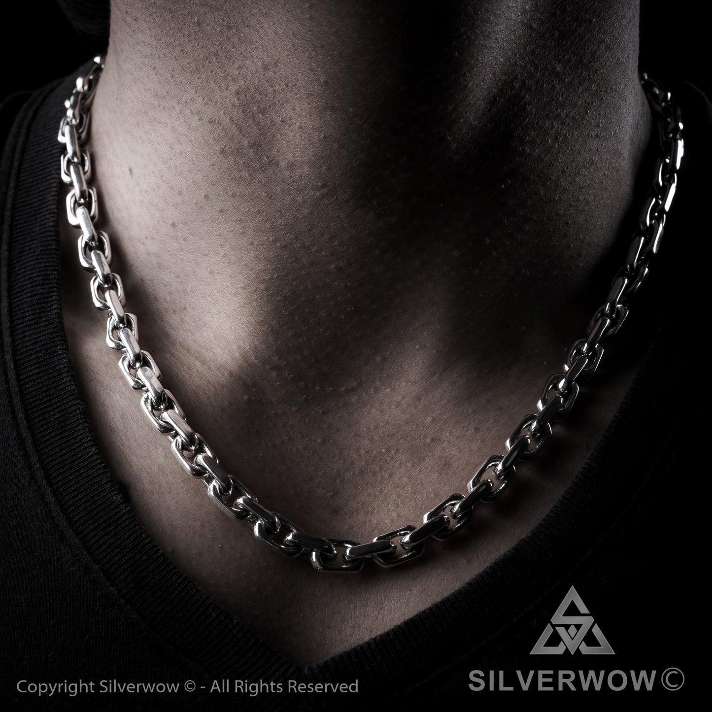8mm Chain Link Necklace - SilverWow™