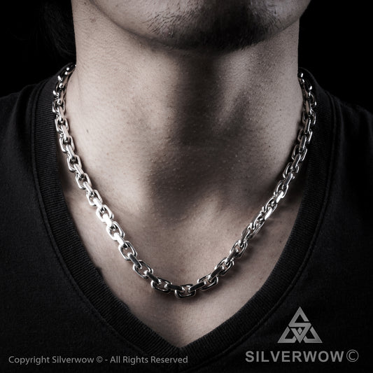 8mm Chain Link Necklace - SilverWow™