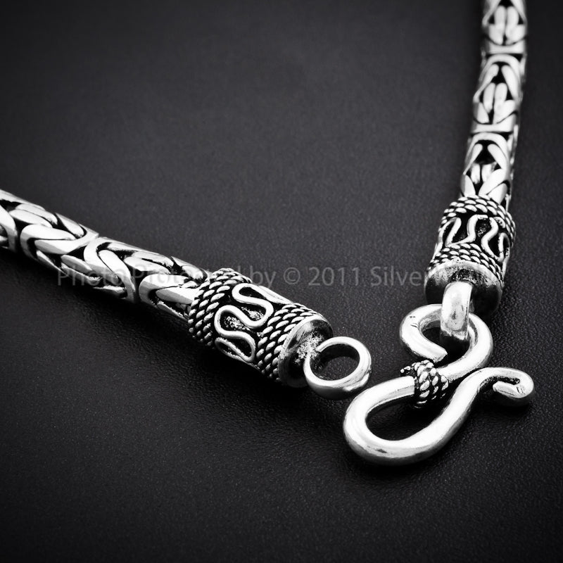 Byzantine Bali Necklace - 4mm Wide - SilverWow™