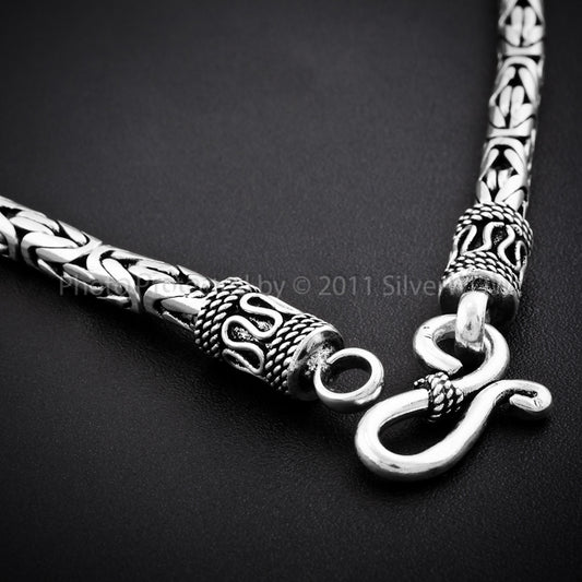Byzantine Bali Necklace - 4mm Wide - SilverWow™