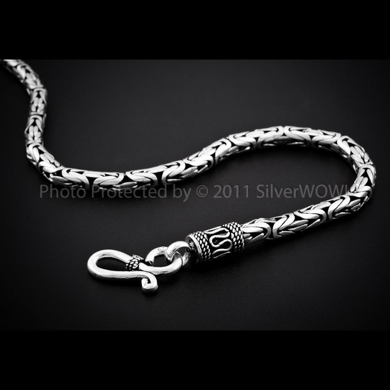 Byzantine Bali Necklace - 4mm Wide - SilverWow™