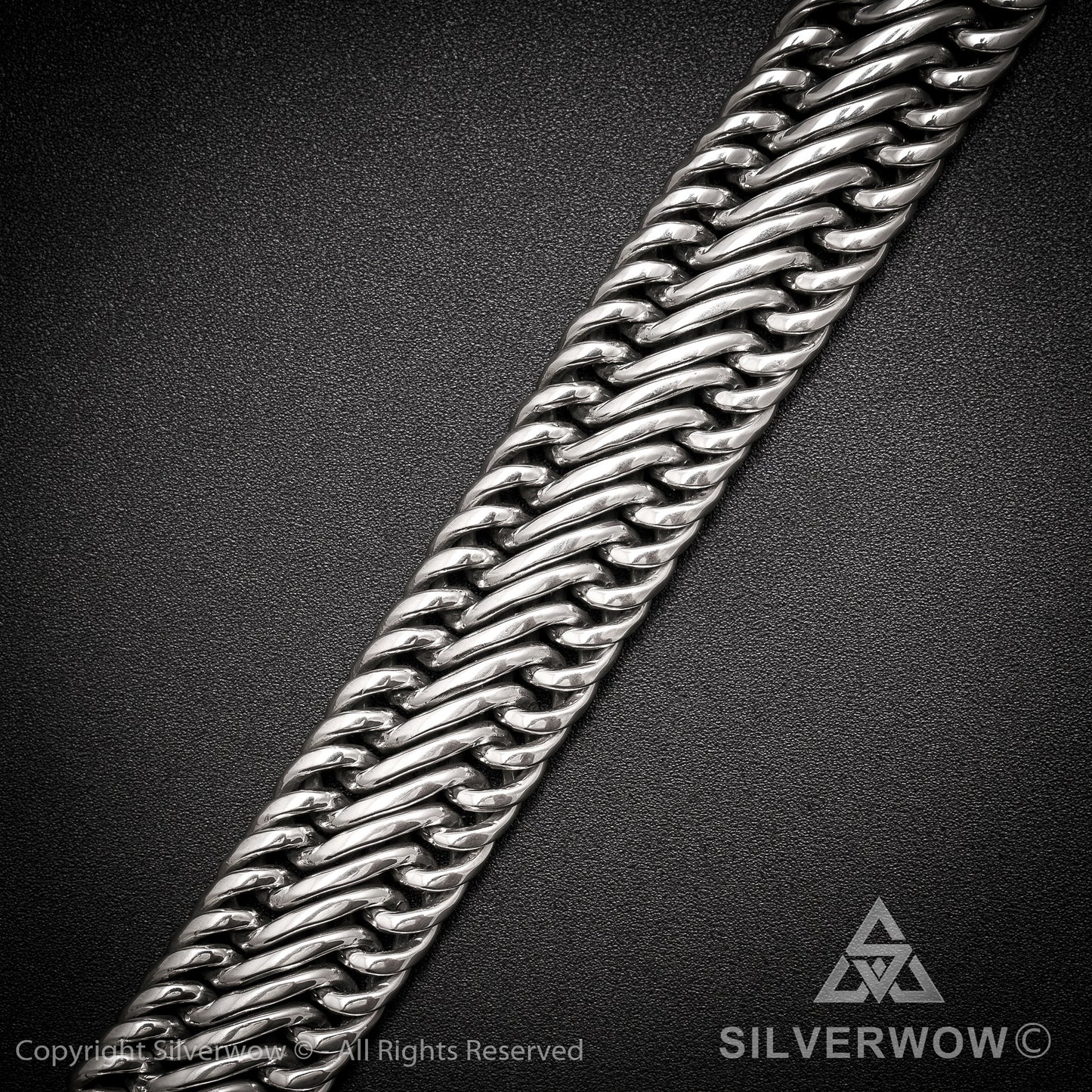 Bratan, 20mm Woven Bracelet - SilverWow™