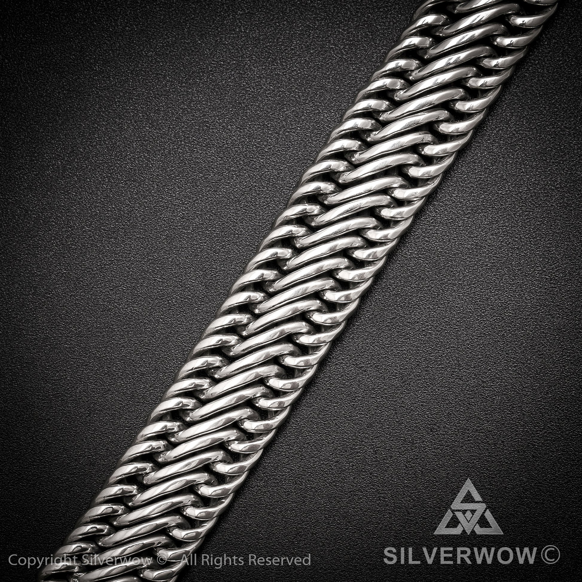 Bratan, 20mm Woven Bracelet - SilverWow™