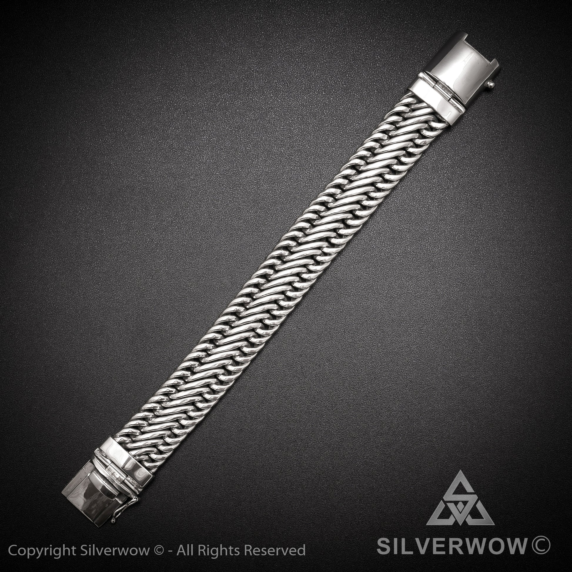 Bratan, 20mm Woven Bracelet - SilverWow™