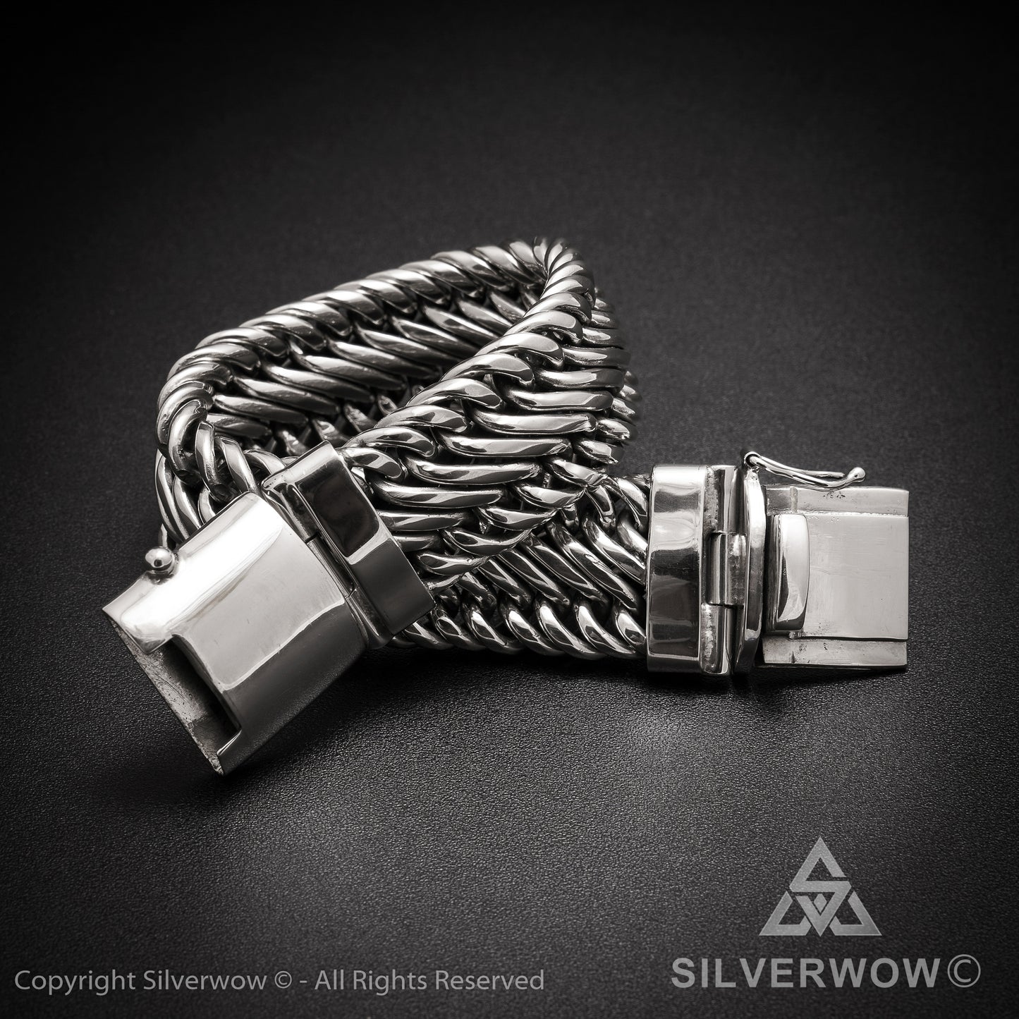 Bratan, 20mm Woven Bracelet - SilverWow™