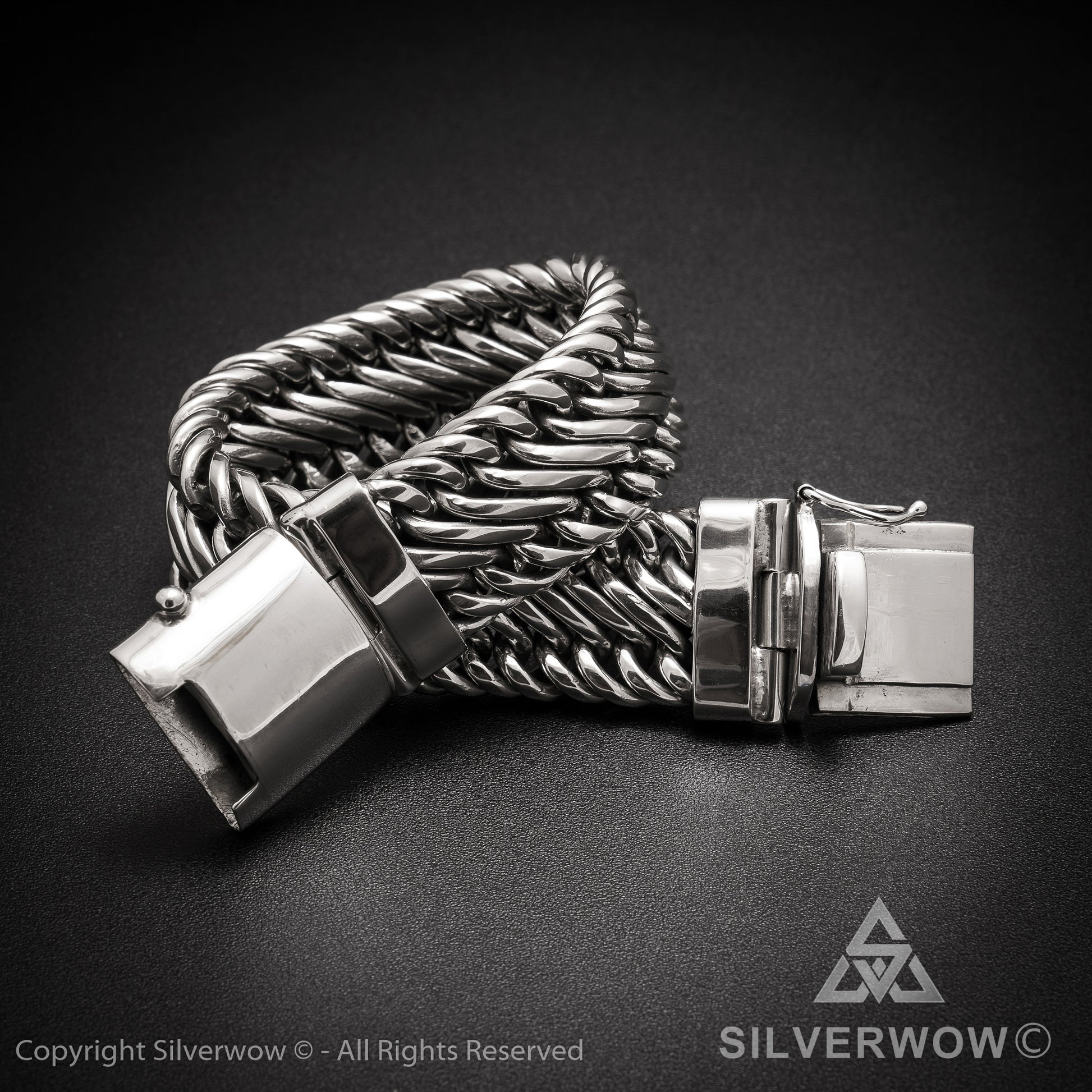 Bratan, 20mm Woven Bracelet - SilverWow™
