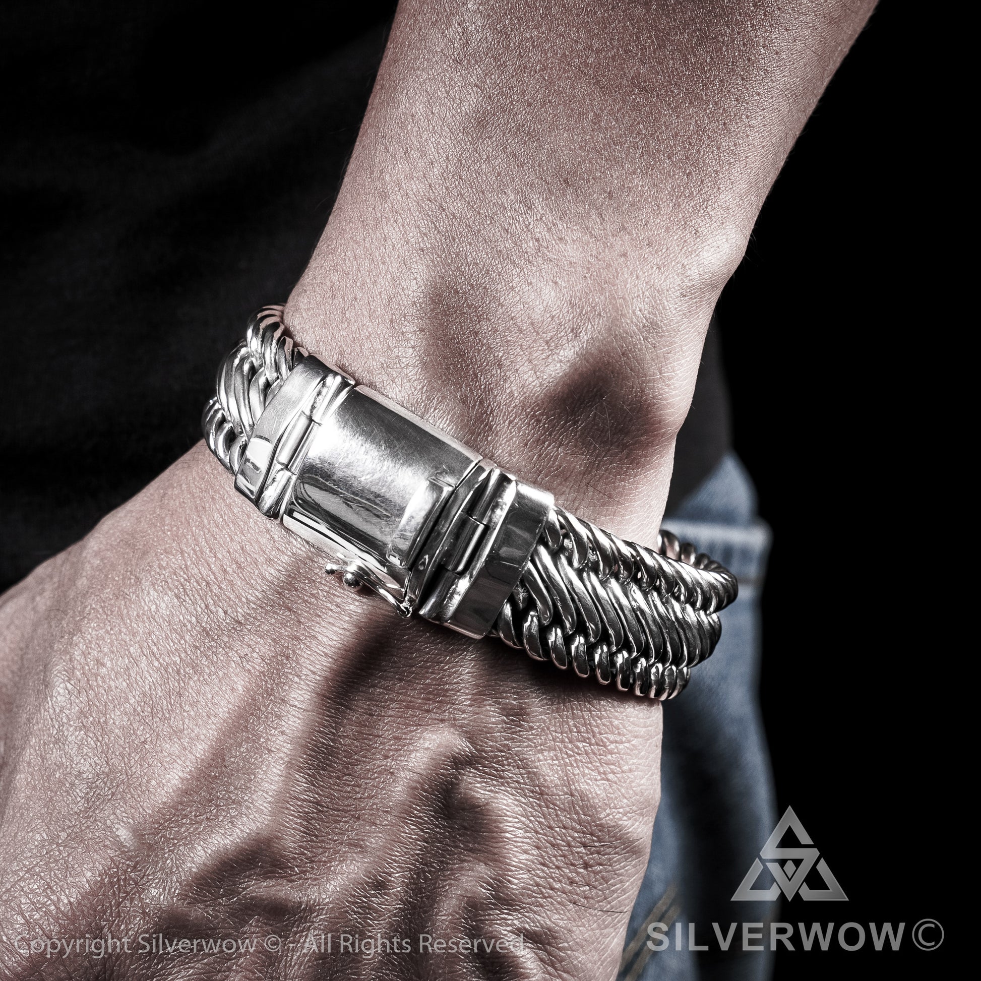 Bratan, 20mm Woven Bracelet - SilverWow™