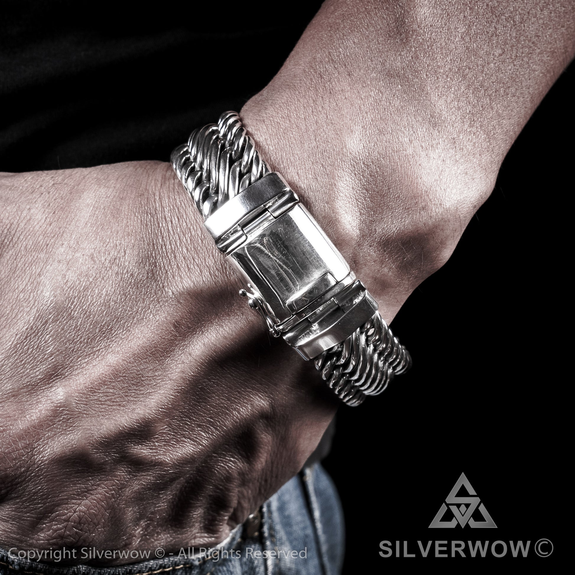Bratan, 20mm Woven Bracelet - SilverWow™