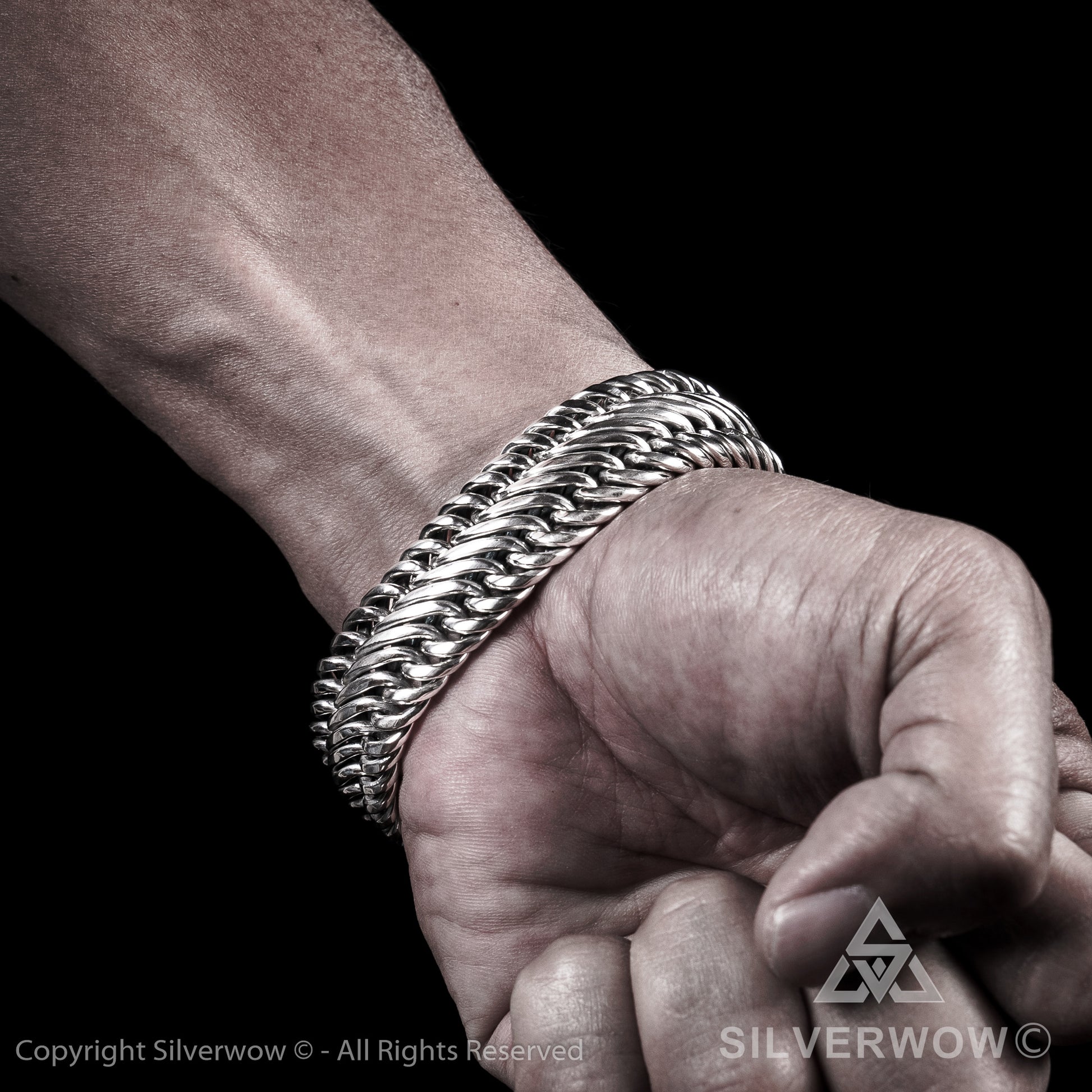 Bratan, 20mm Woven Bracelet - SilverWow™