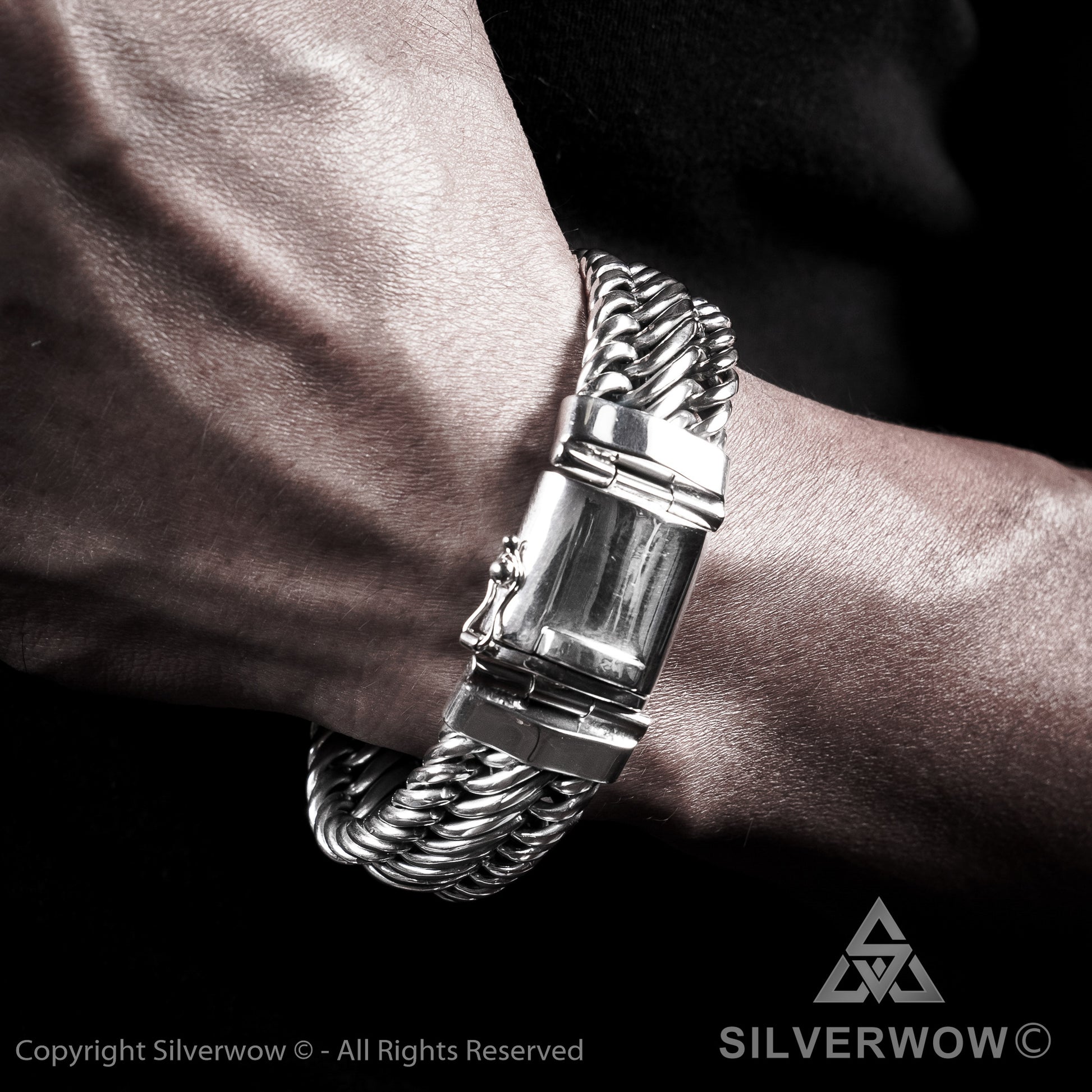 Bratan, 20mm Woven Bracelet - SilverWow™
