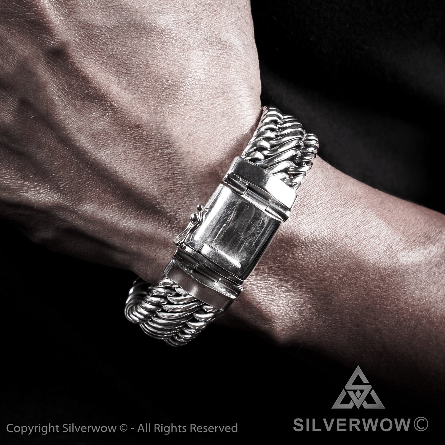 Bratan, 20mm Woven Bracelet - SilverWow™