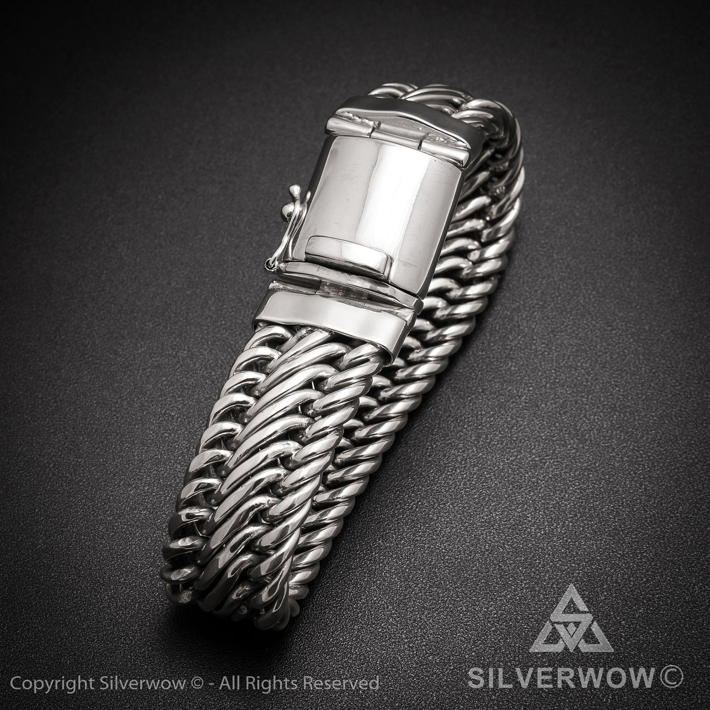 Bratan, 20mm Woven Bracelet - SilverWow™