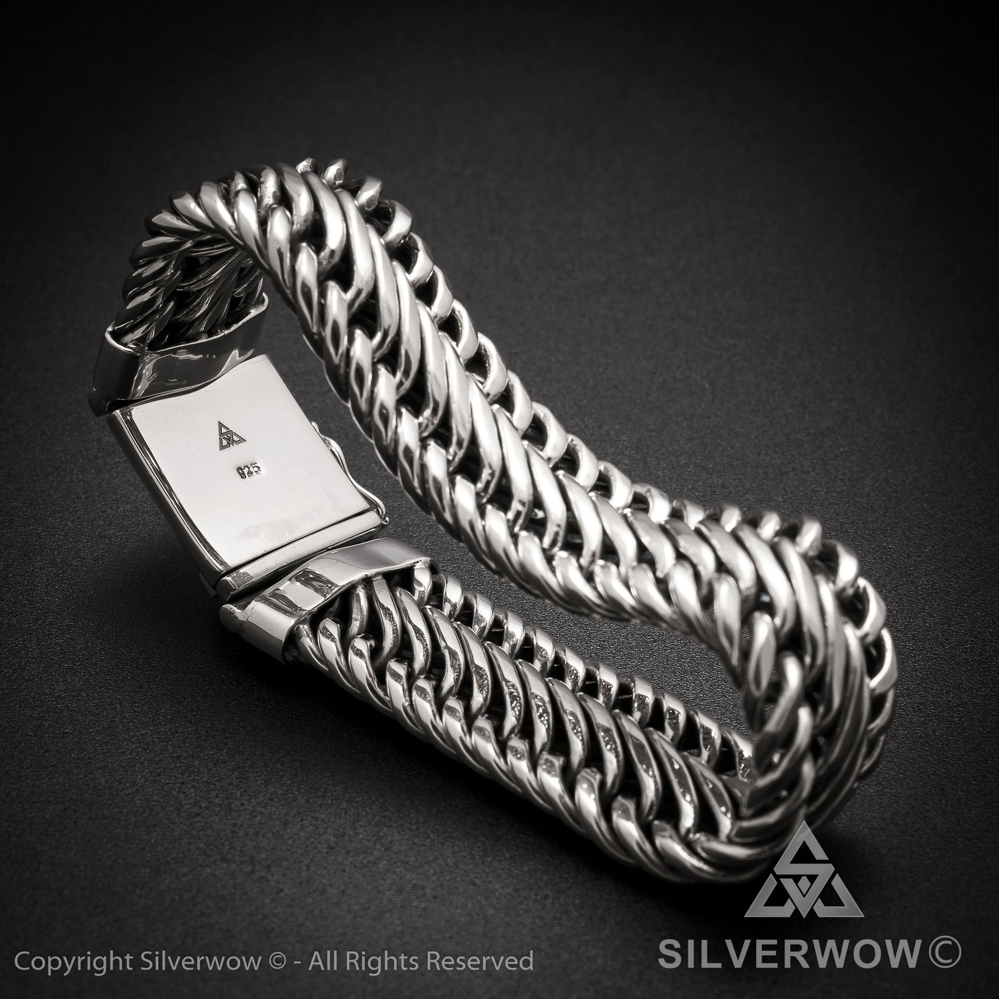 Bratan, 20mm Woven Bracelet - SilverWow™