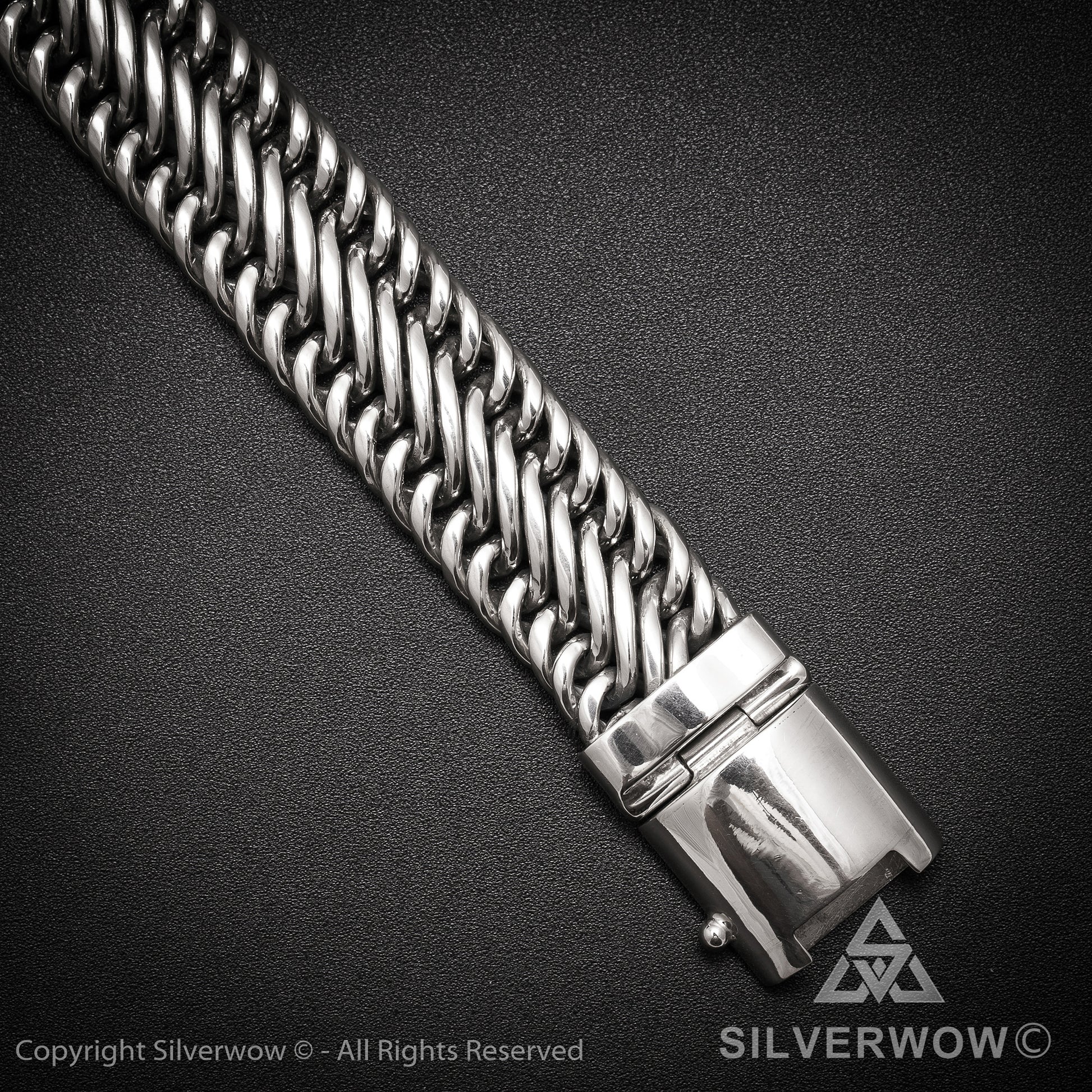 Bratan, 20mm Woven Bracelet - SilverWow™