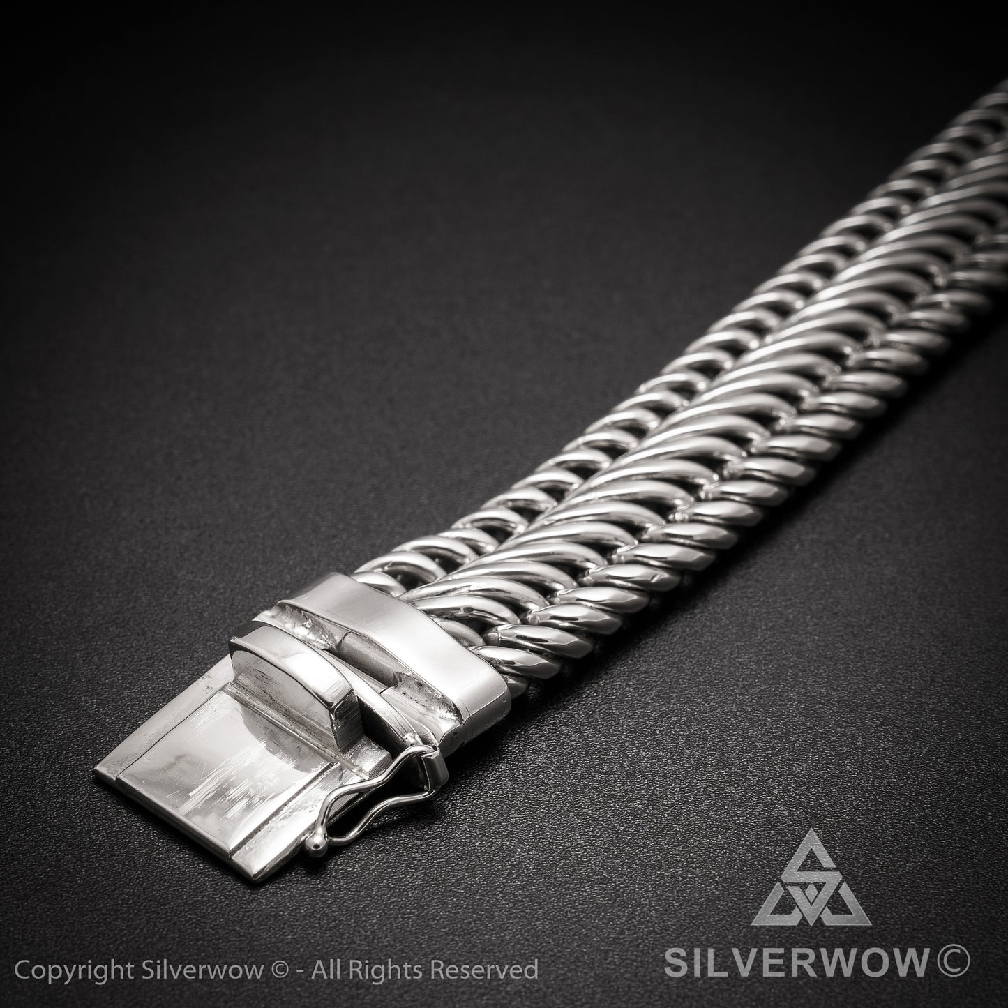 Bratan, 20mm Woven Bracelet - SilverWow™