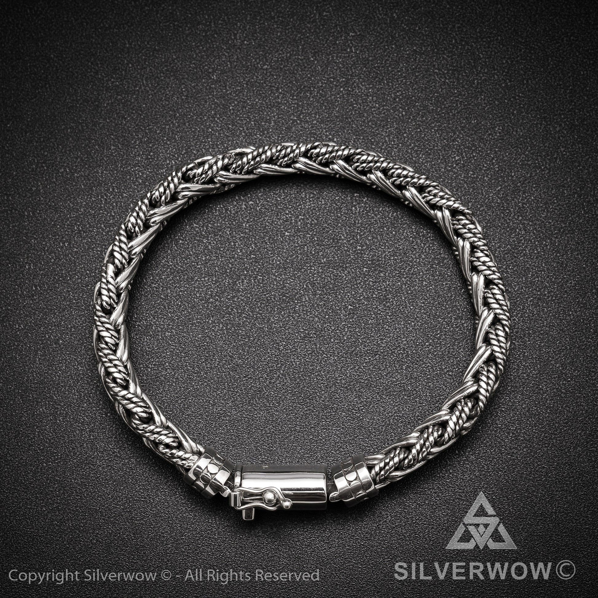 Buyan, Rope Weave Bracelet x 10mm - SilverWow™