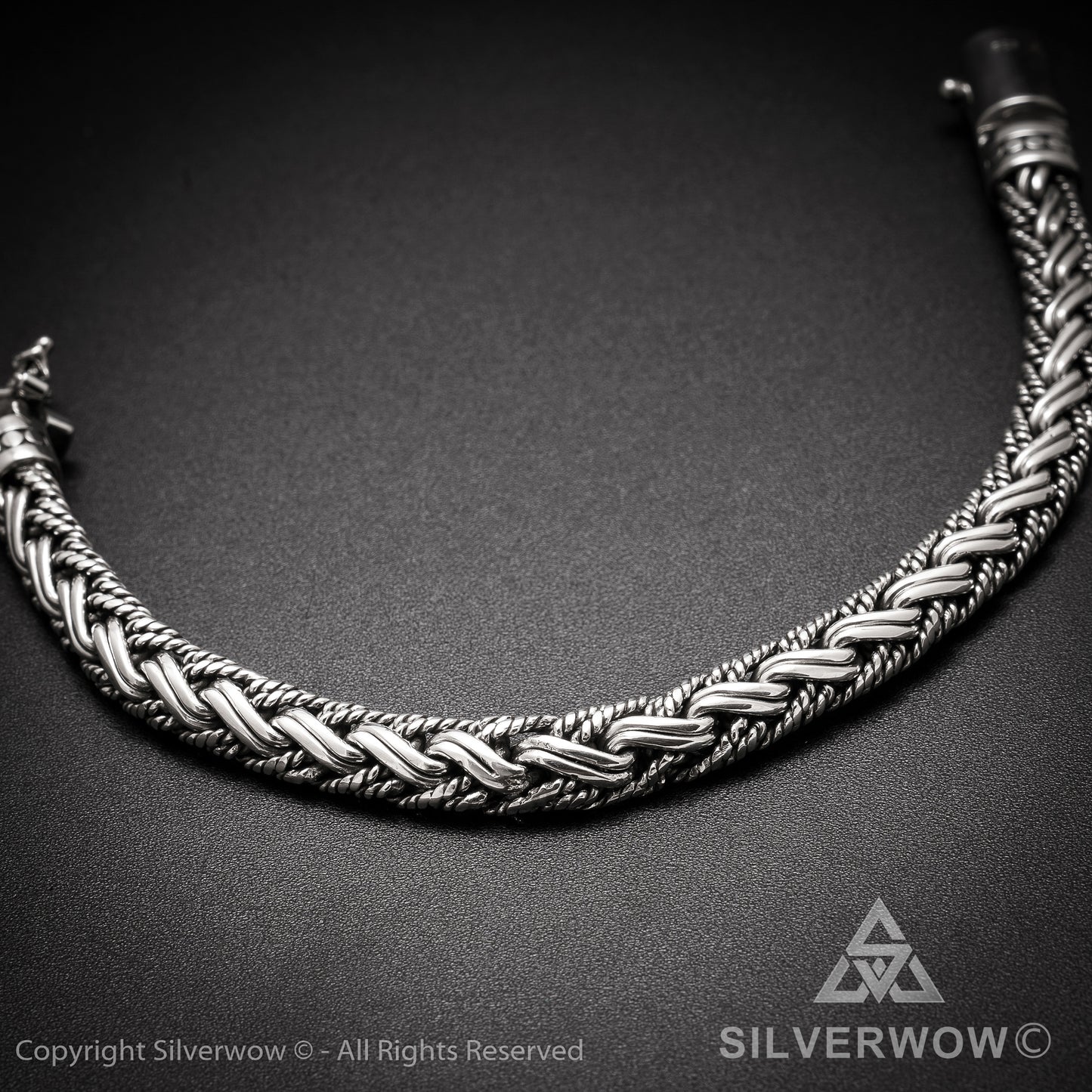 Buyan, Rope Weave Bracelet x 10mm - SilverWow™