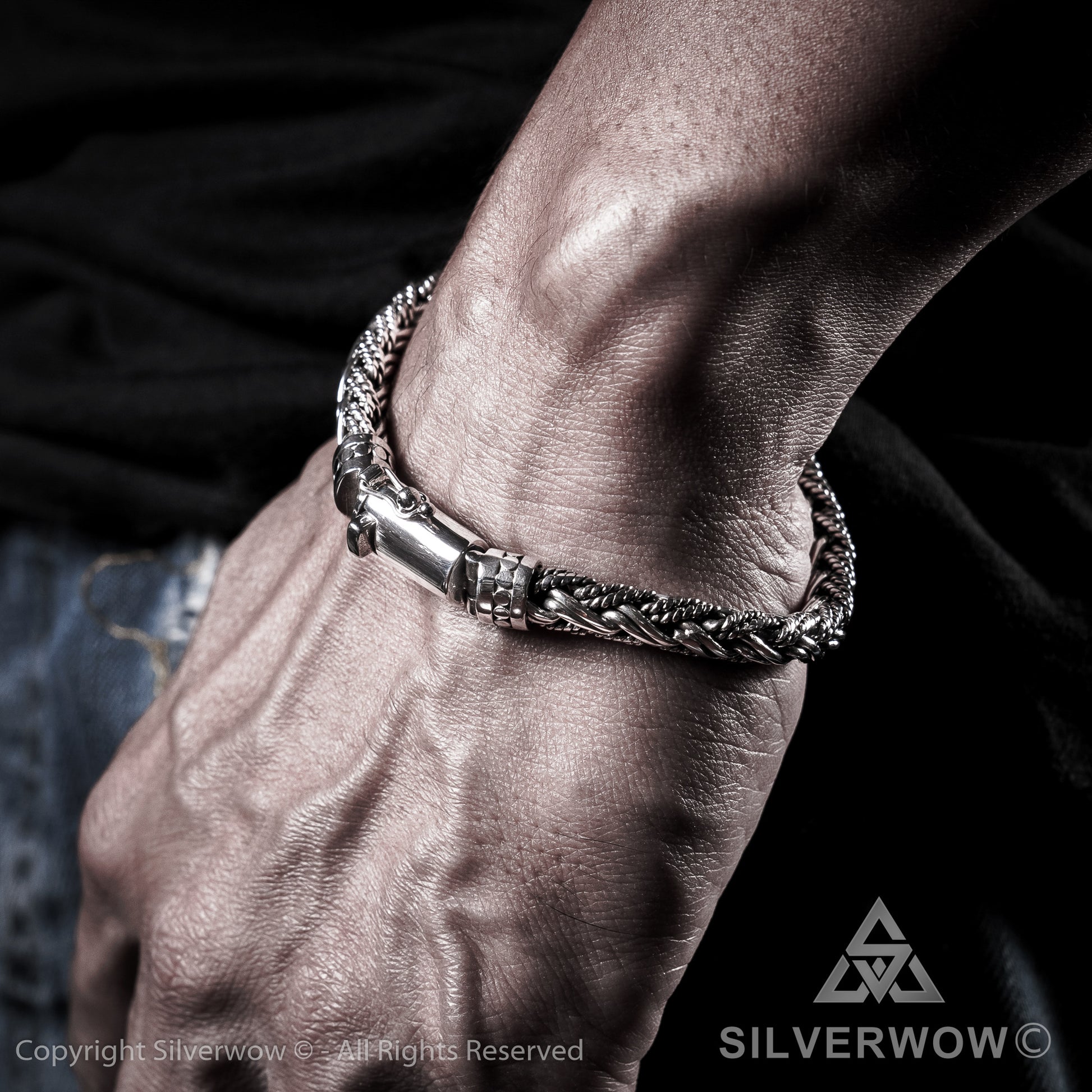 Buyan, Rope Weave Bracelet x 10mm - SilverWow™