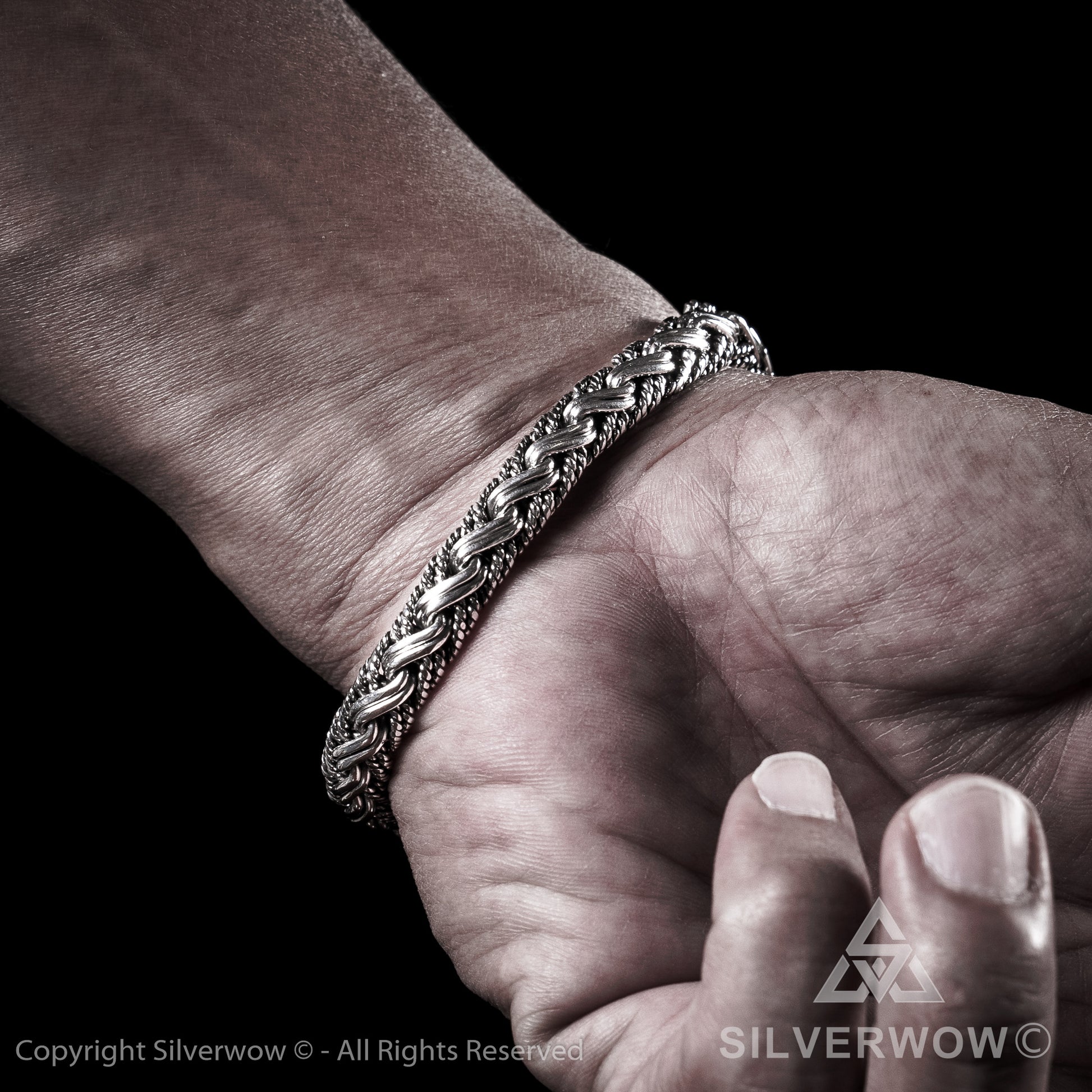 Buyan, Rope Weave Bracelet x 10mm - SilverWow™