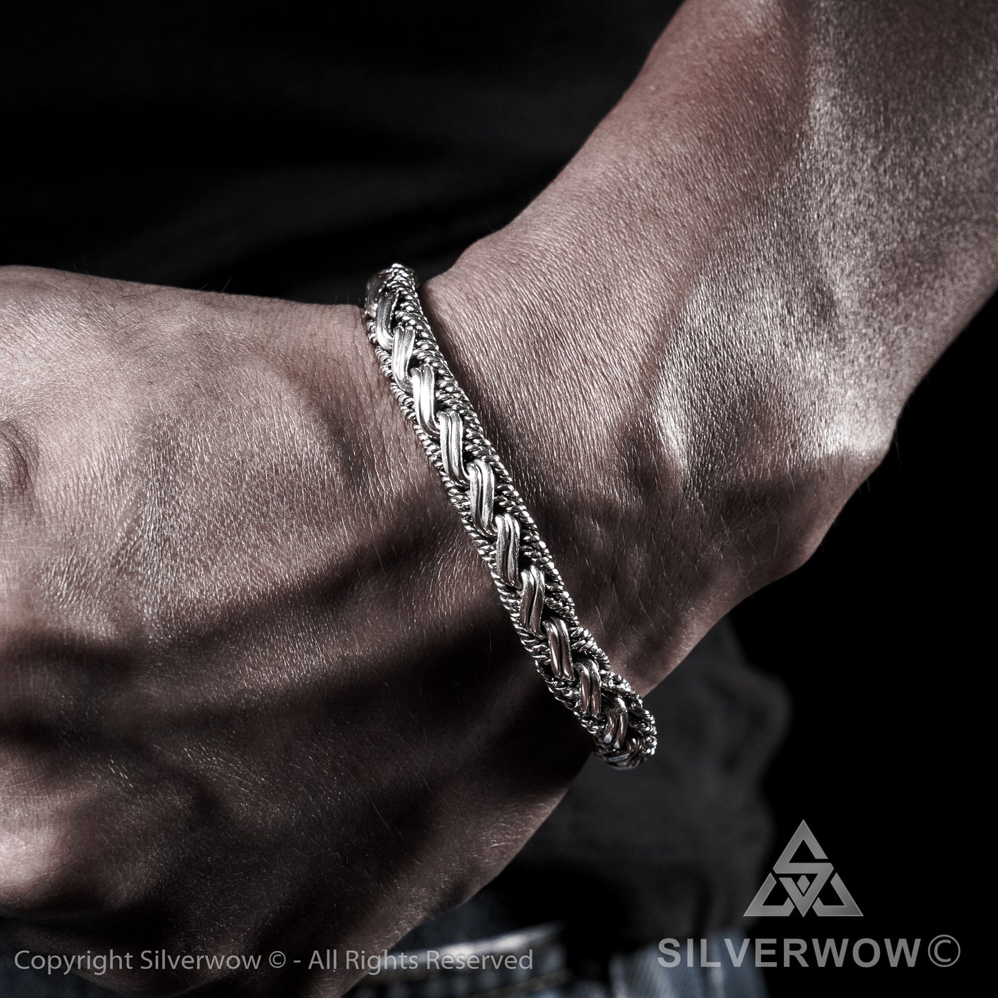 Buyan, Rope Weave Bracelet x 10mm - SilverWow™