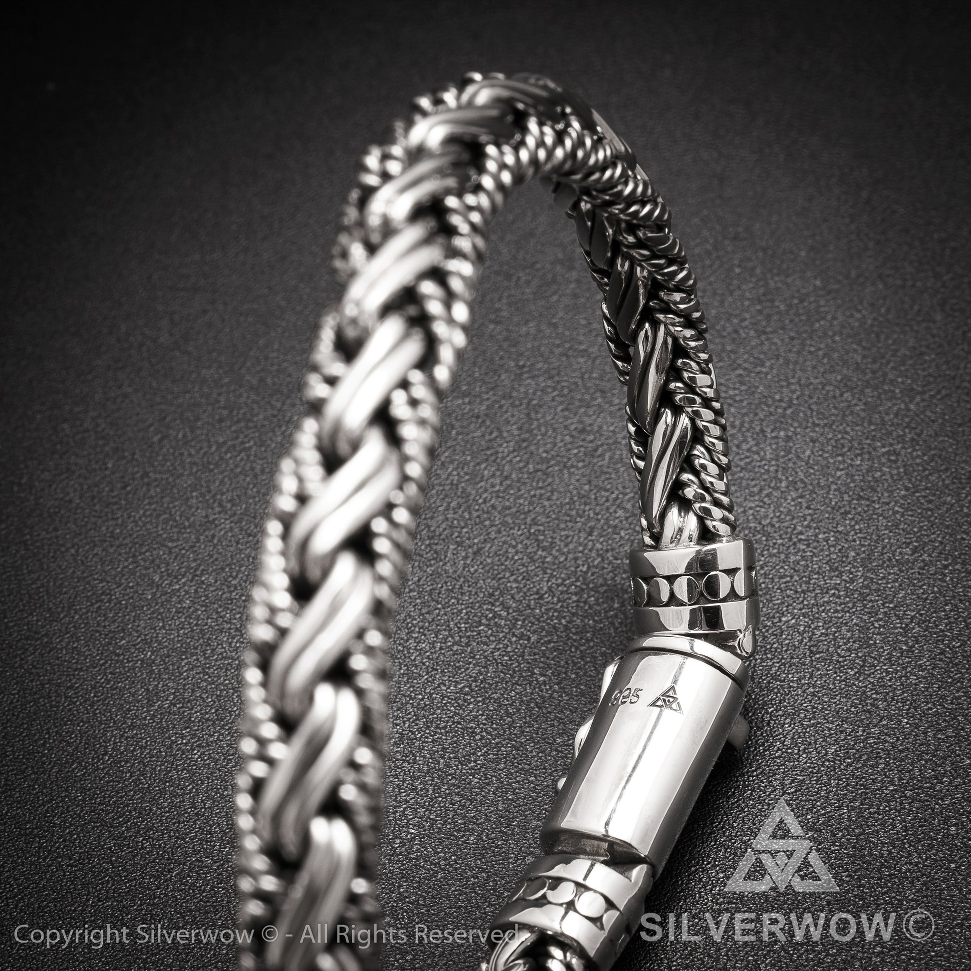 Buyan, Rope Weave Bracelet x 10mm - SilverWow™