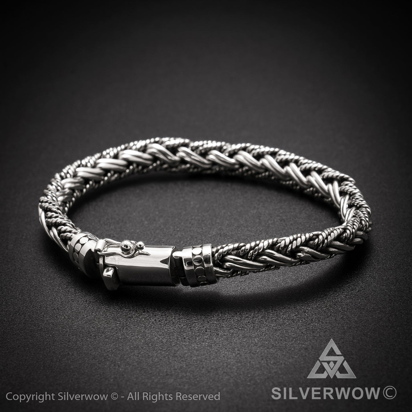 Buyan, Rope Weave Bracelet x 10mm - SilverWow™