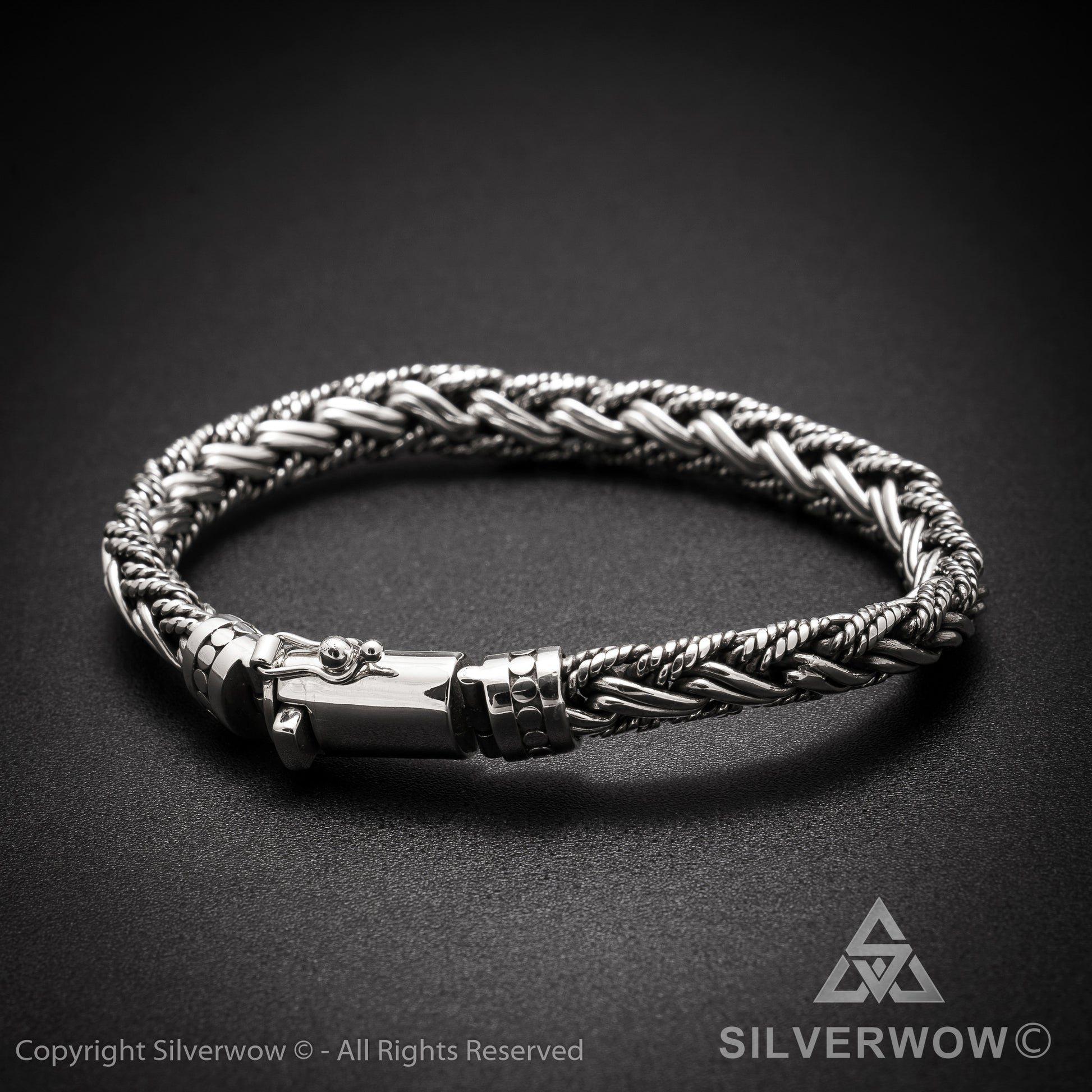 Buyan, Rope Weave Bracelet x 10mm - SilverWow™
