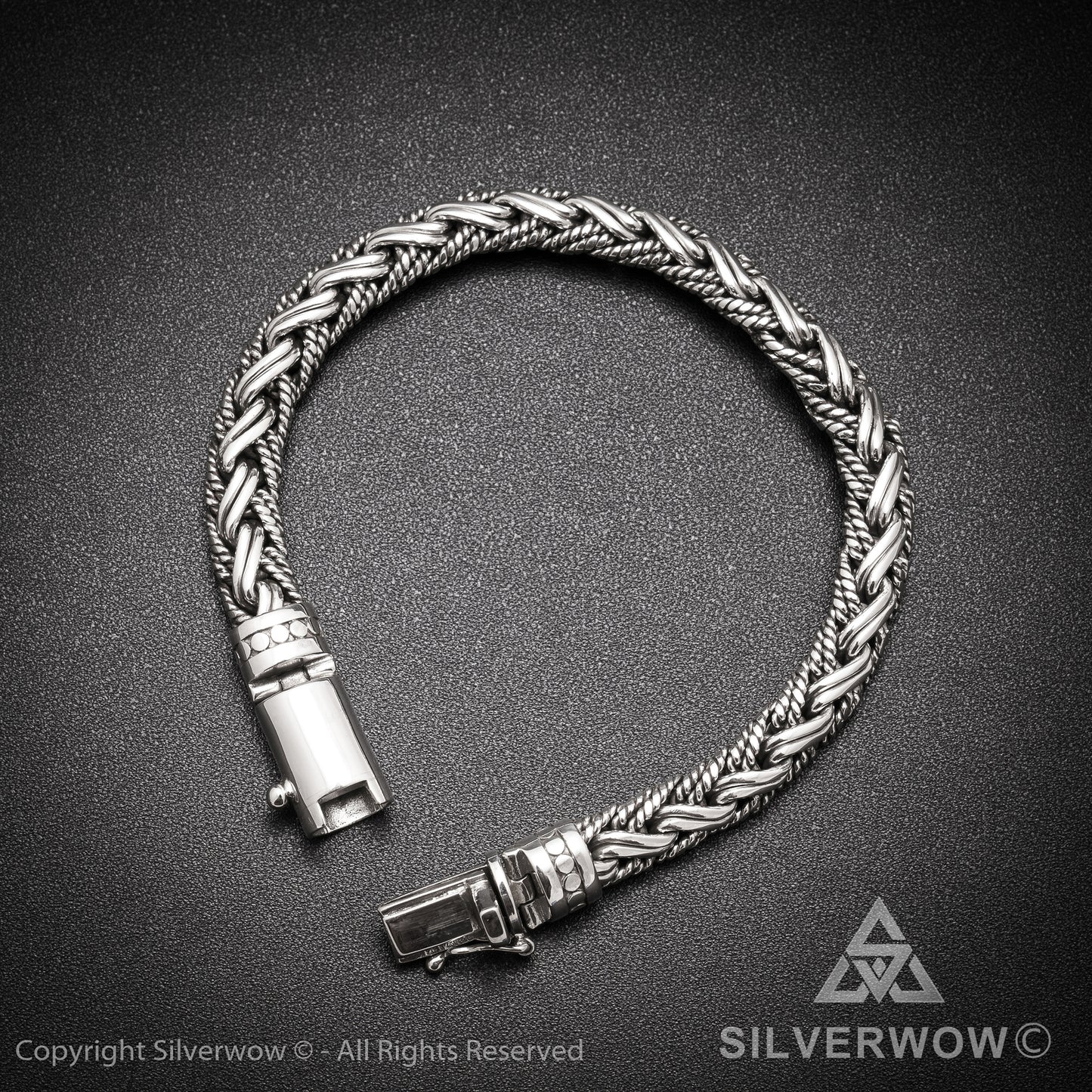 Buyan, Rope Weave Bracelet x 10mm - SilverWow™
