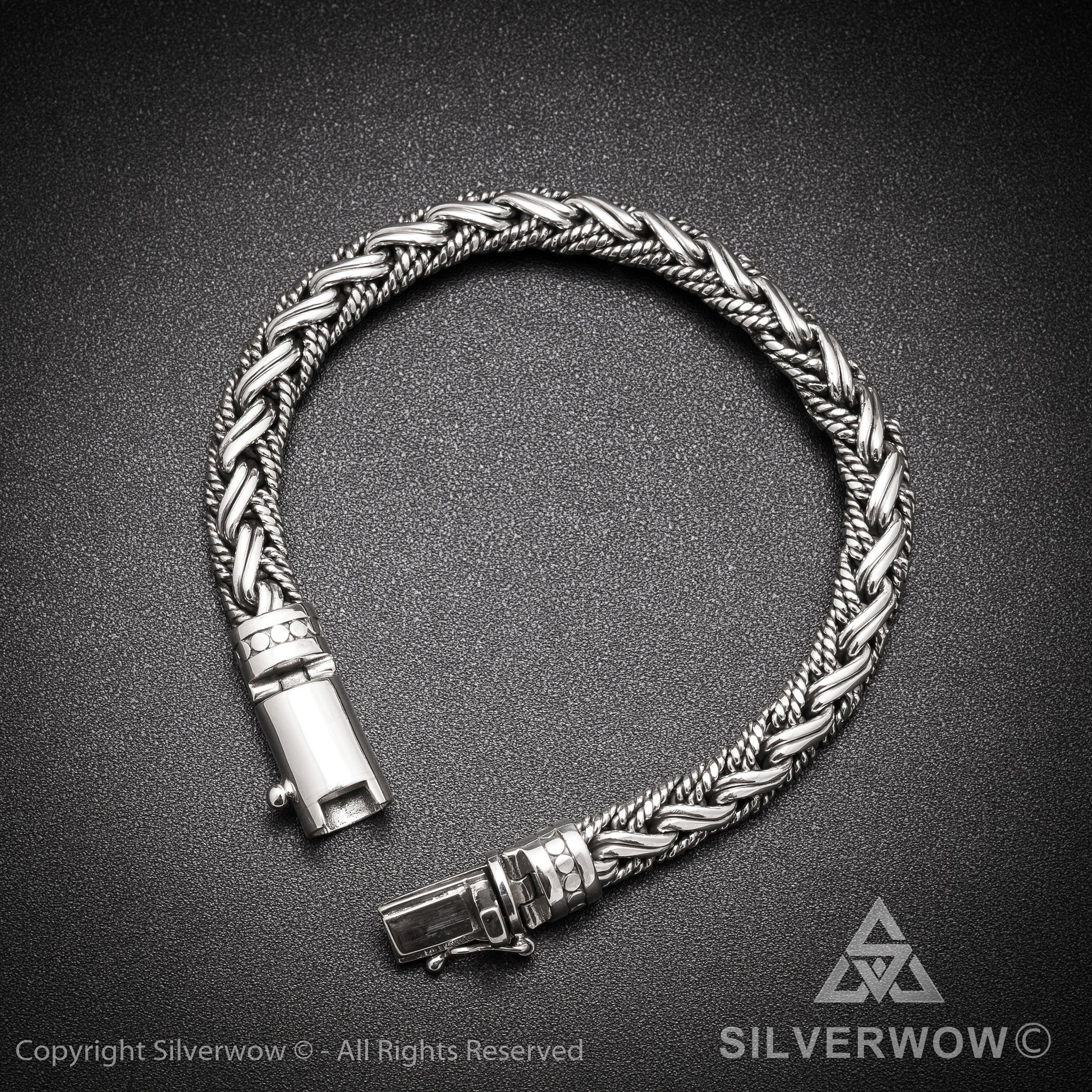 Buyan, Rope Weave Bracelet x 10mm - SilverWow™