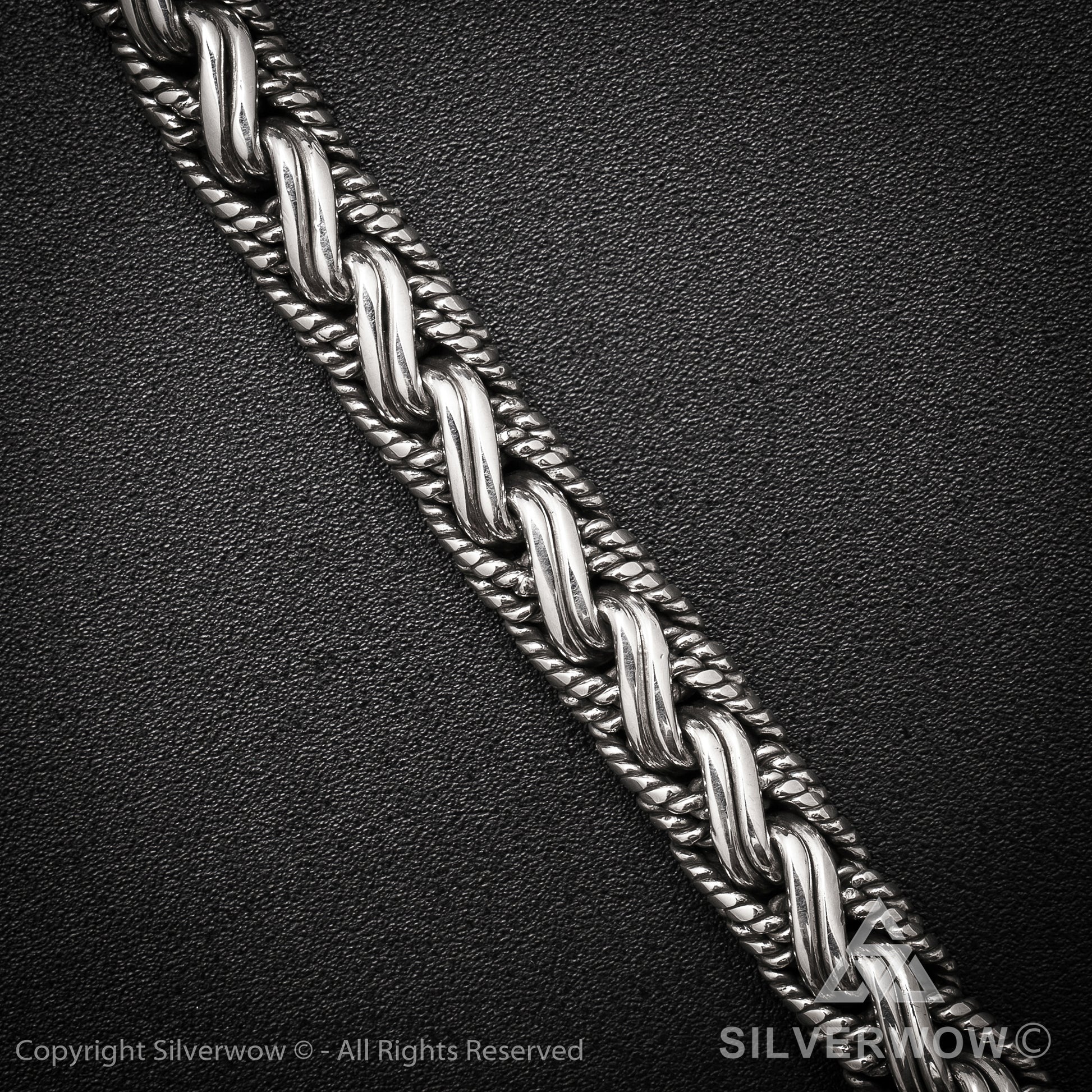 Buyan, Rope Weave Bracelet x 10mm - SilverWow™