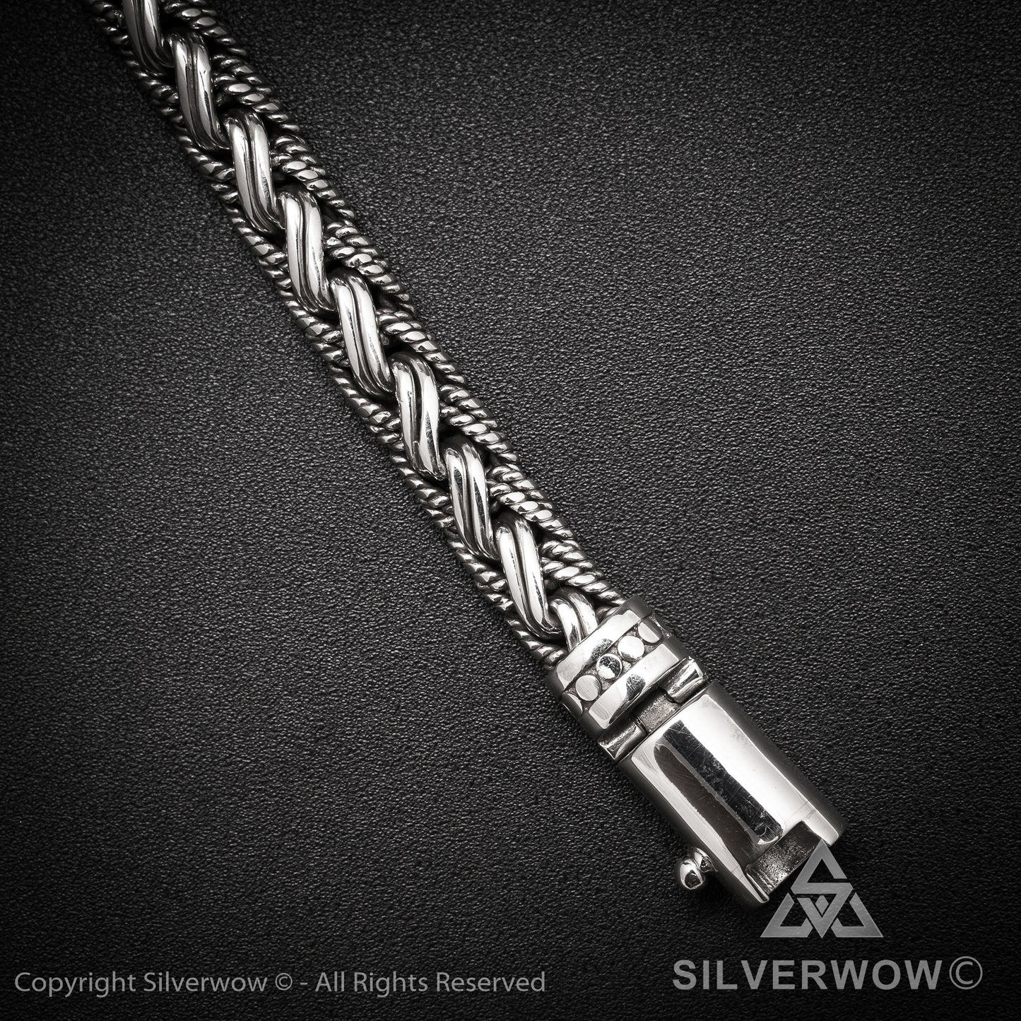 Buyan, Rope Weave Bracelet x 10mm - SilverWow™