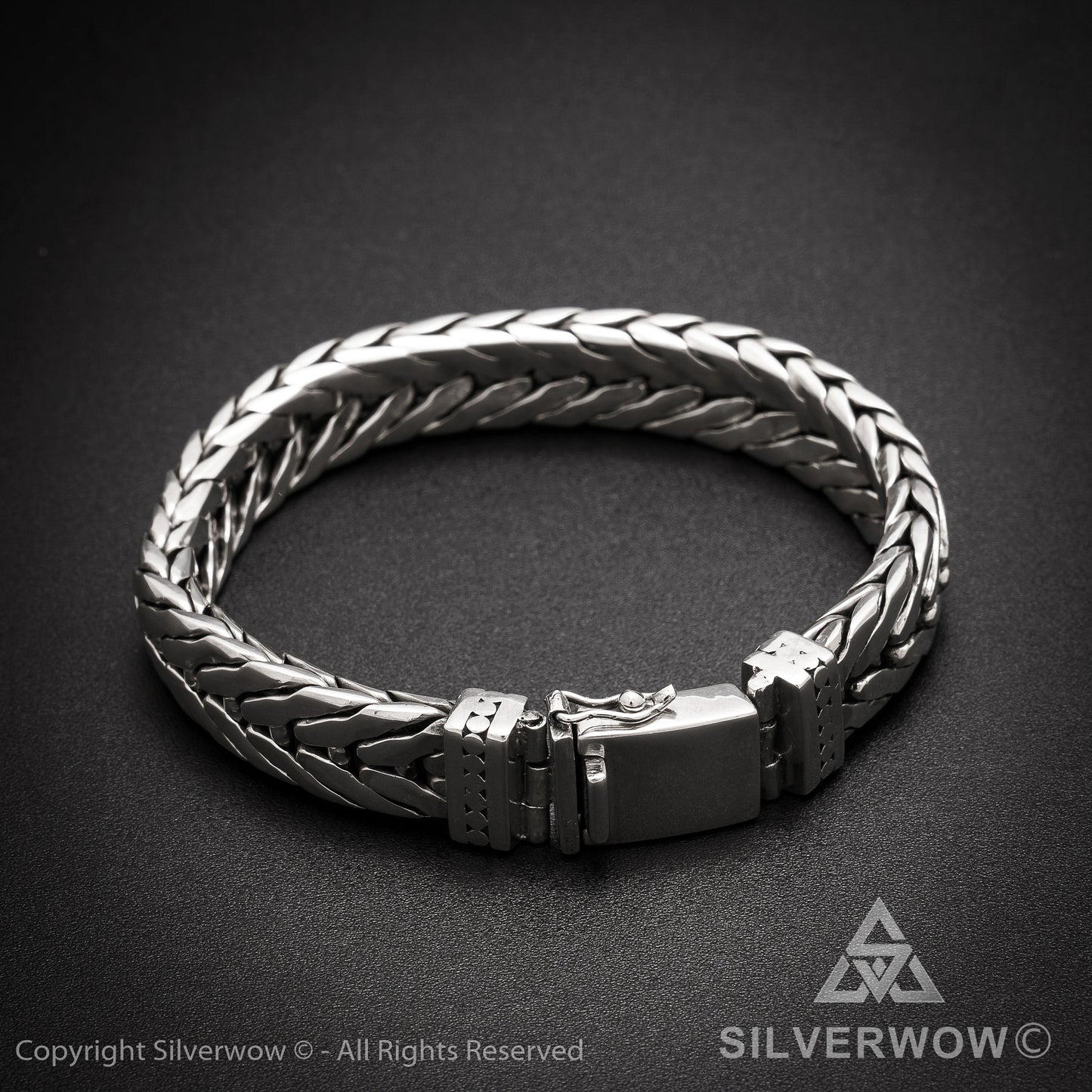 11mm Chevron Bracelet - SilverWow™