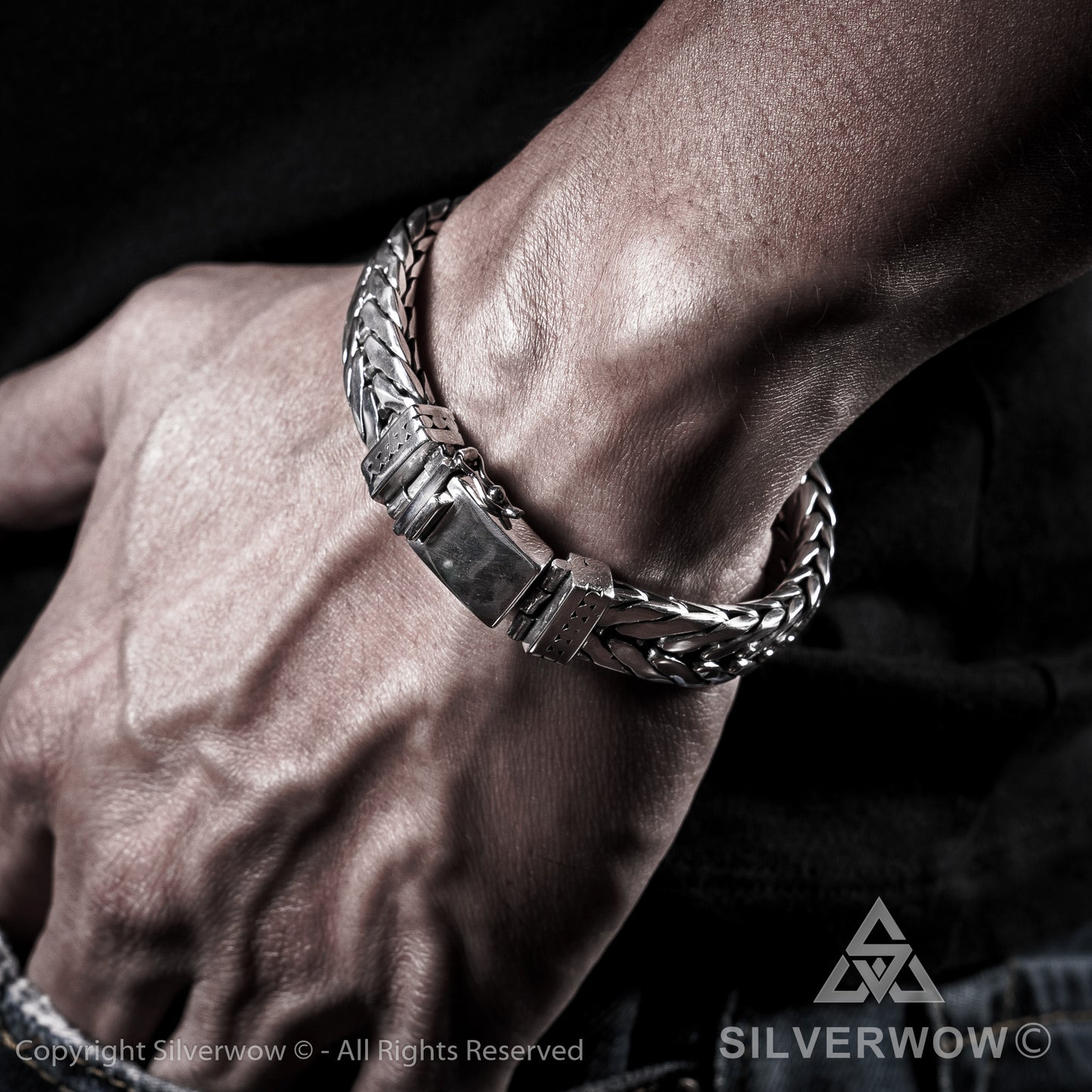 11mm Chevron Bracelet - SilverWow™