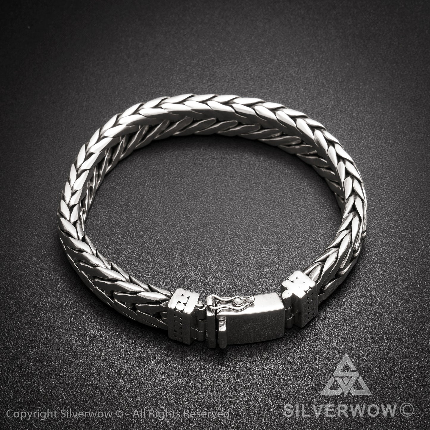 11mm Chevron Bracelet - SilverWow™