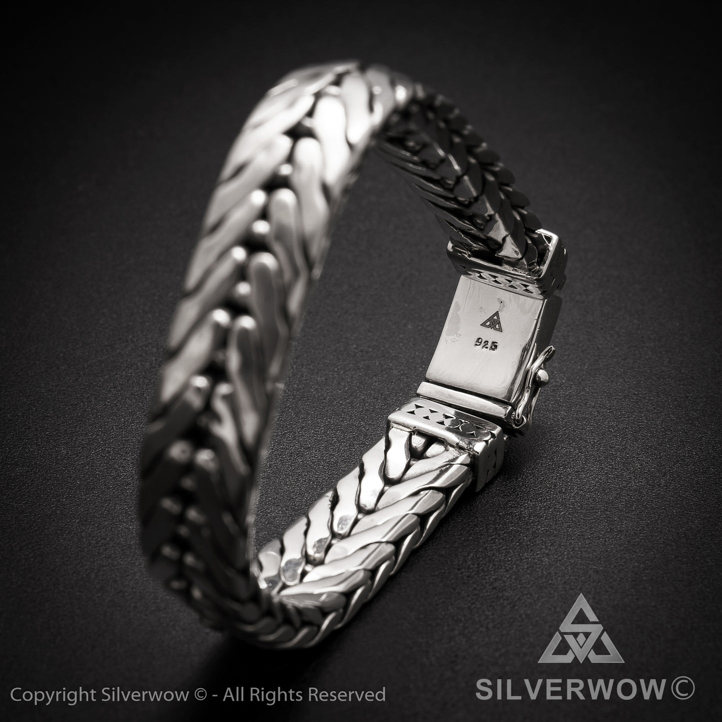11mm Chevron Bracelet - SilverWow™