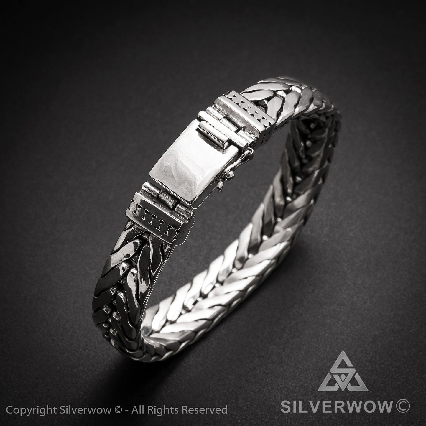 11mm Chevron Bracelet - SilverWow™