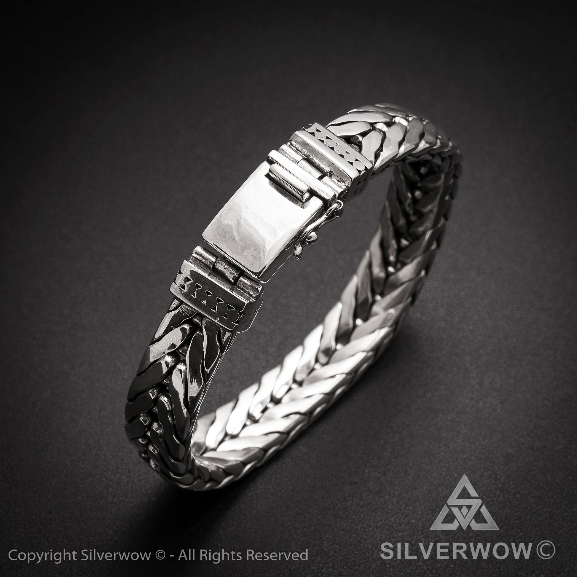 11mm Chevron Bracelet - SilverWow™