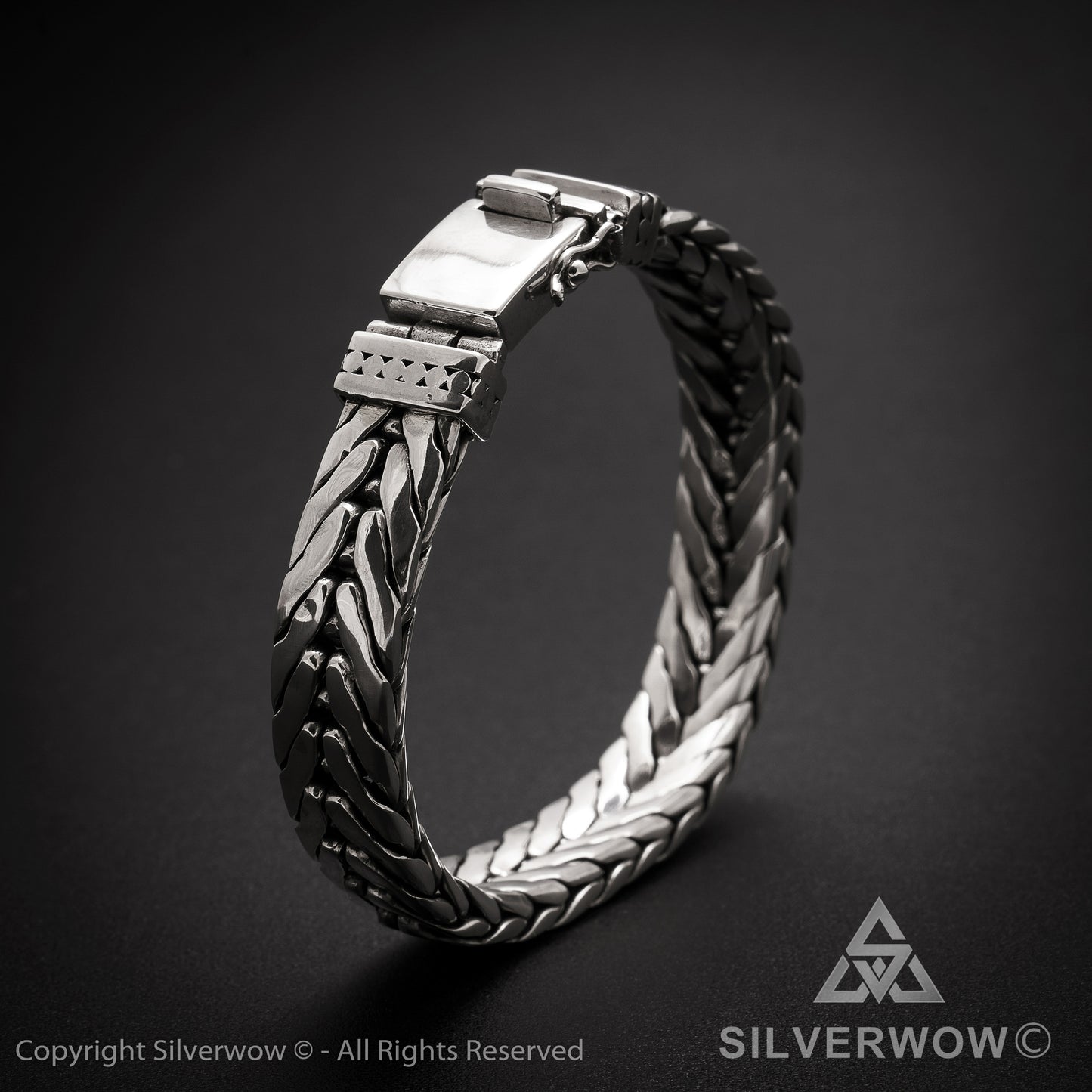 11mm Chevron Bracelet - SilverWow™
