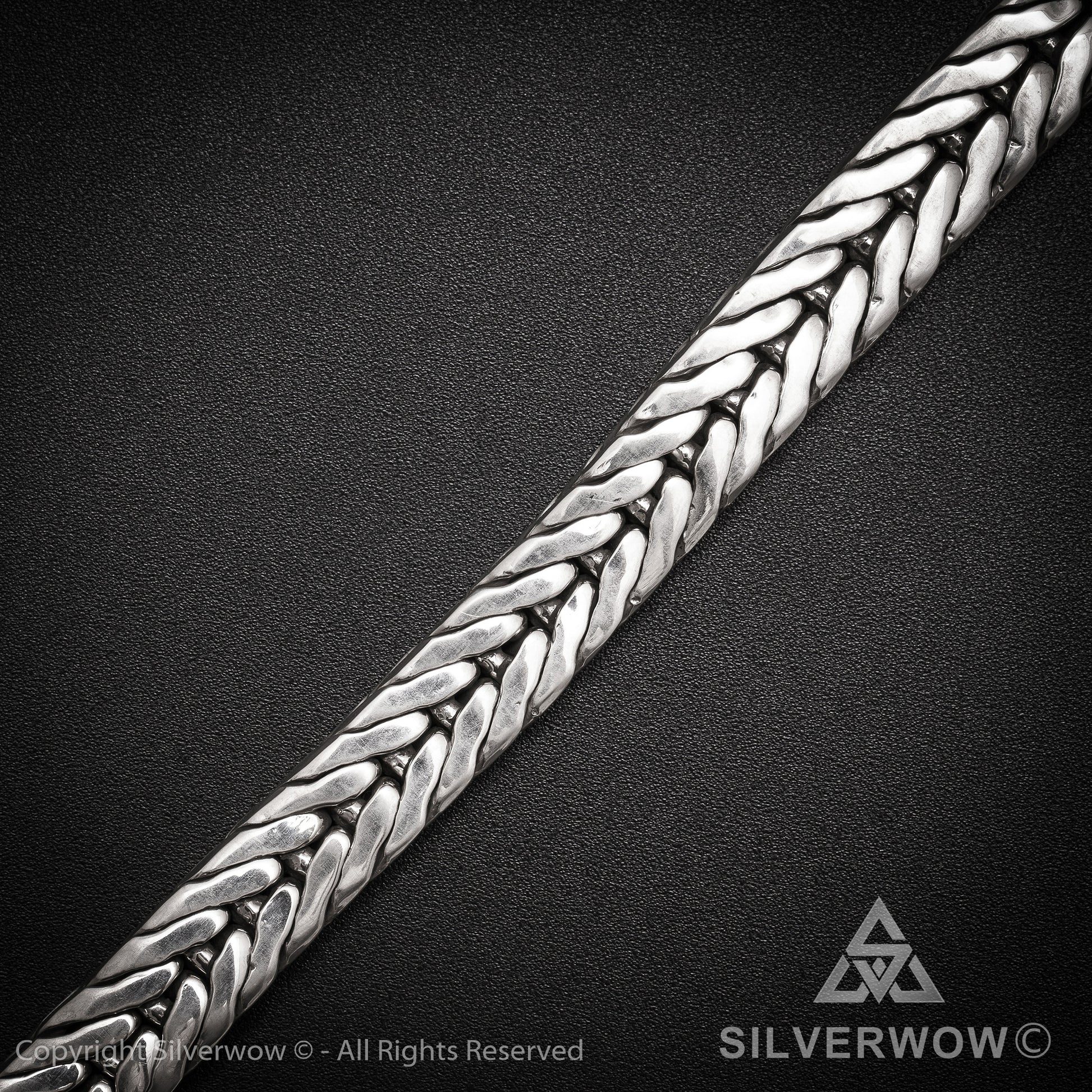 11mm Chevron Bracelet - SilverWow™