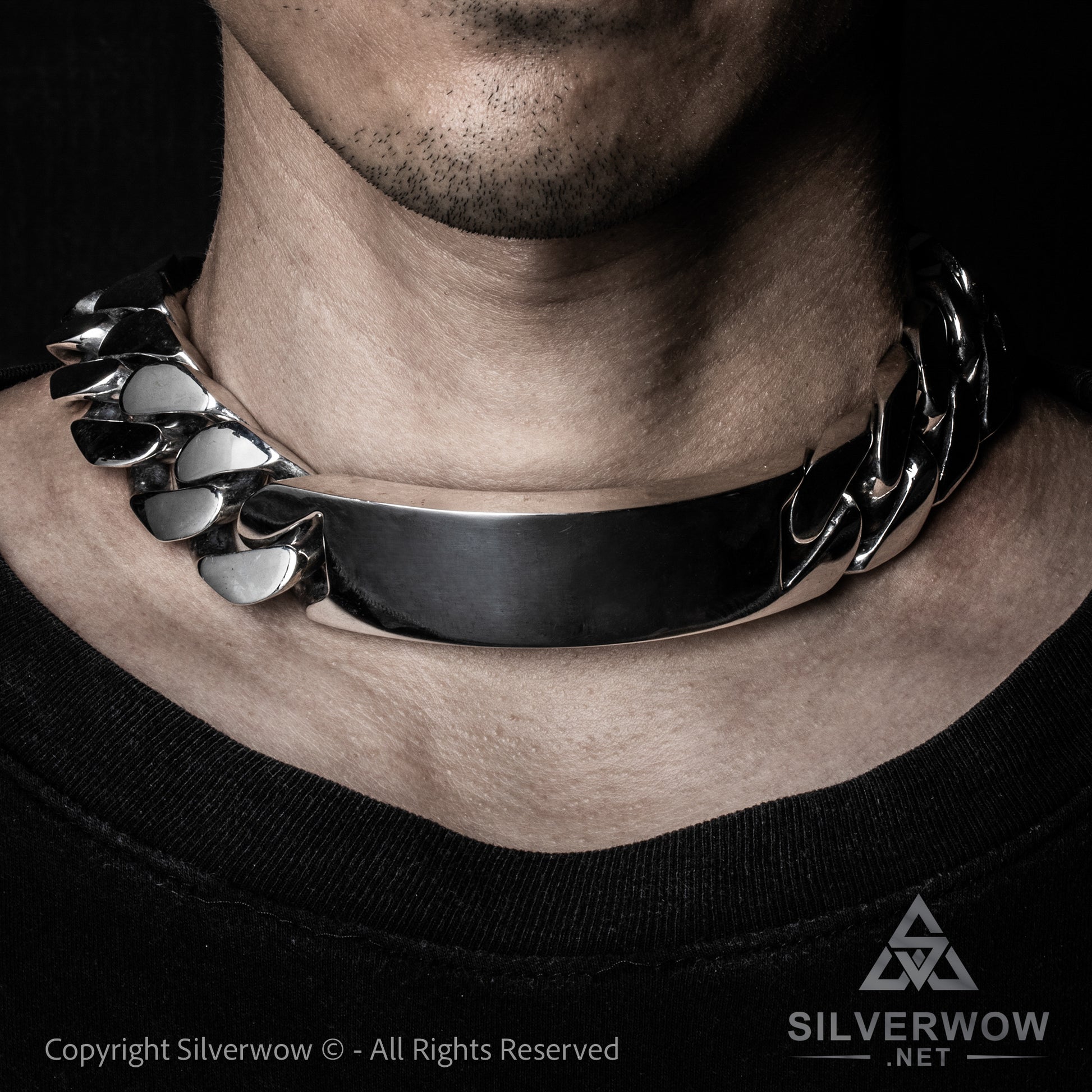 25mm ID Necklace with Reverse Lock - SilverWow™