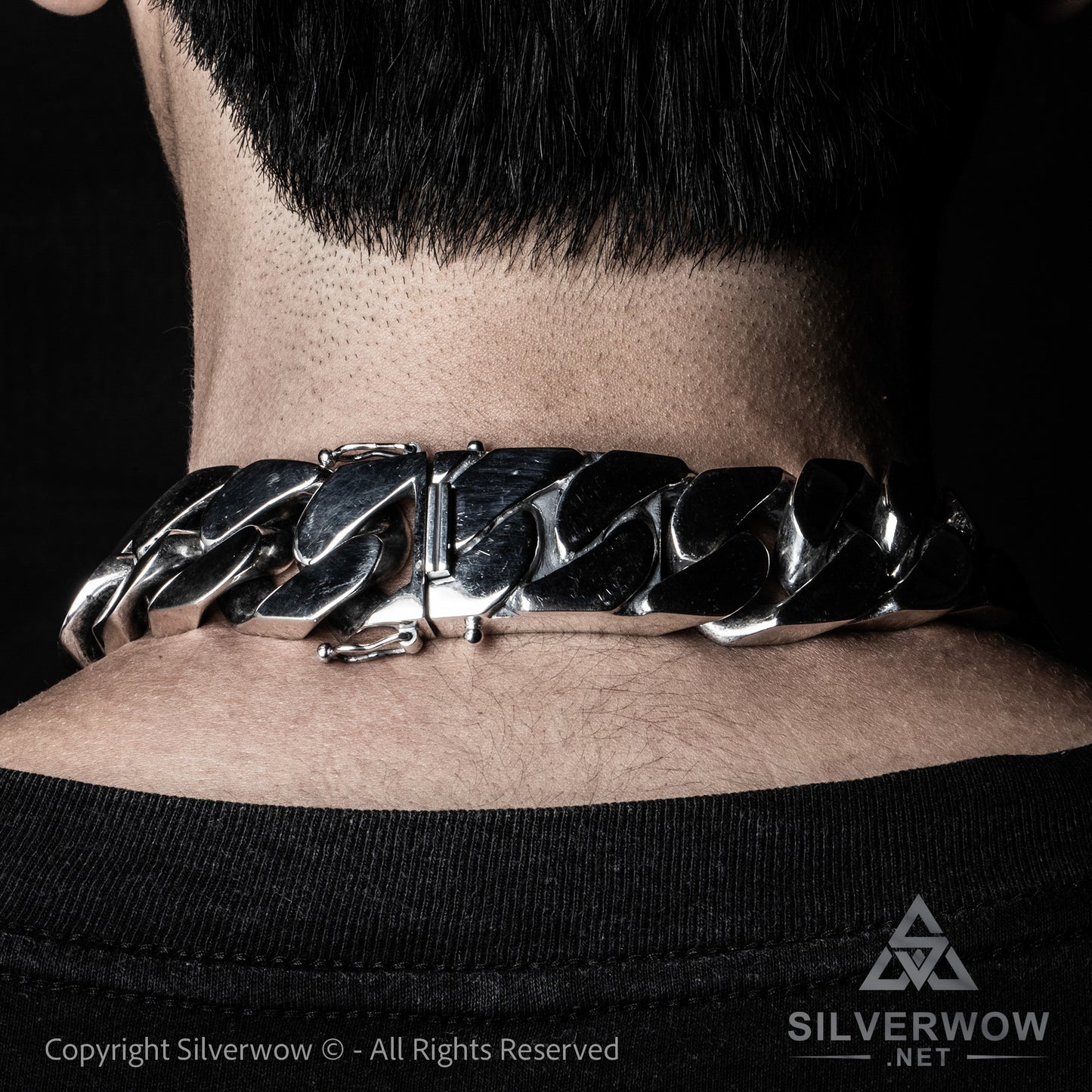 25mm ID Necklace with Reverse Lock - SilverWow™