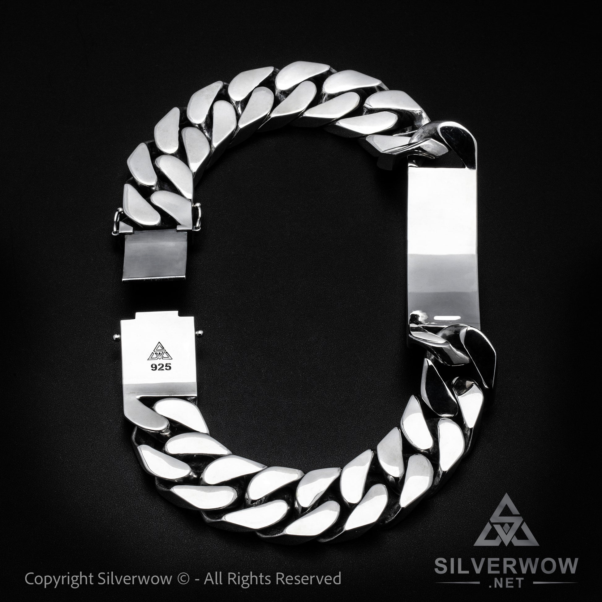 25mm ID Necklace with Reverse Lock - SilverWow™