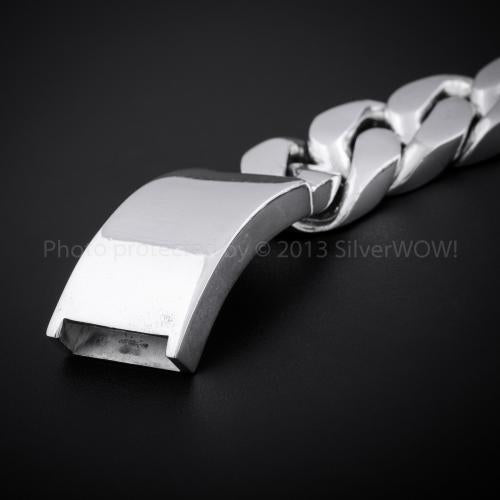 25mm Mens Silver ID Bracelet - SilverWow™