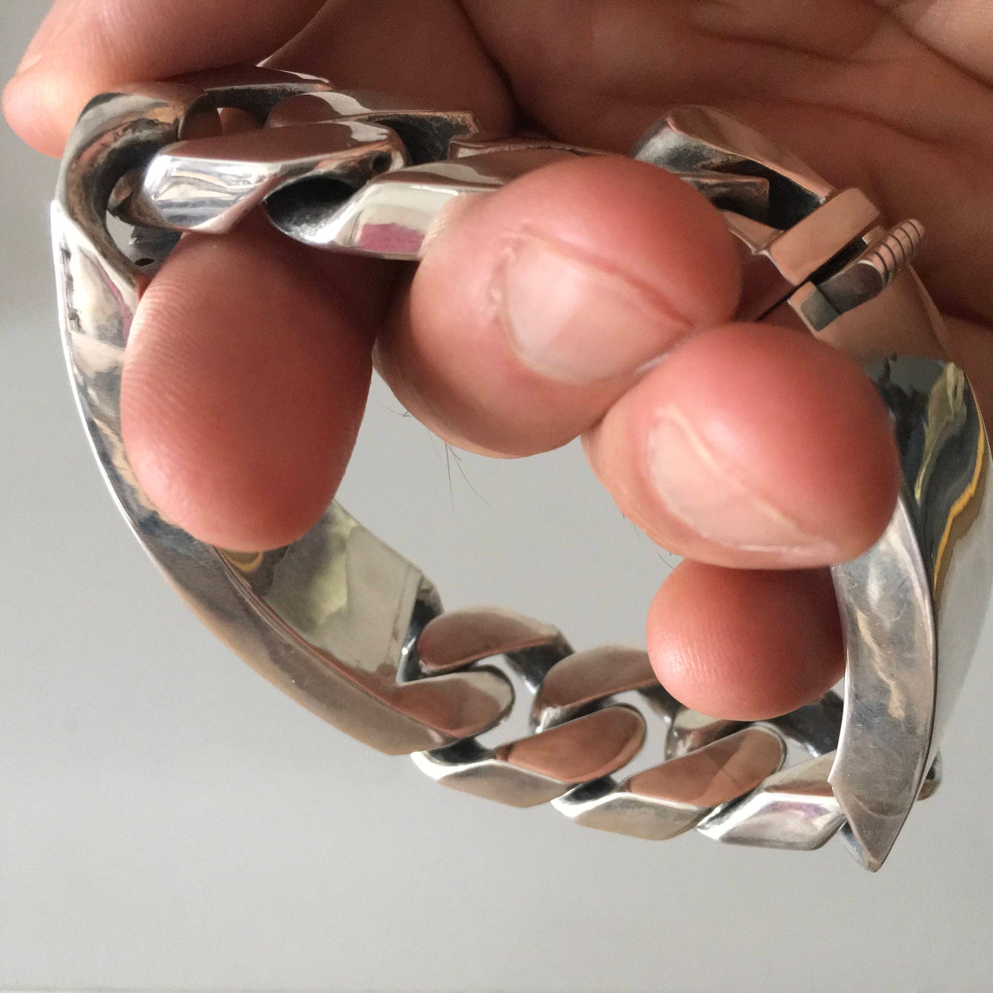 Double Plate Identity Bracelet - 22mm Wide - SilverWow™