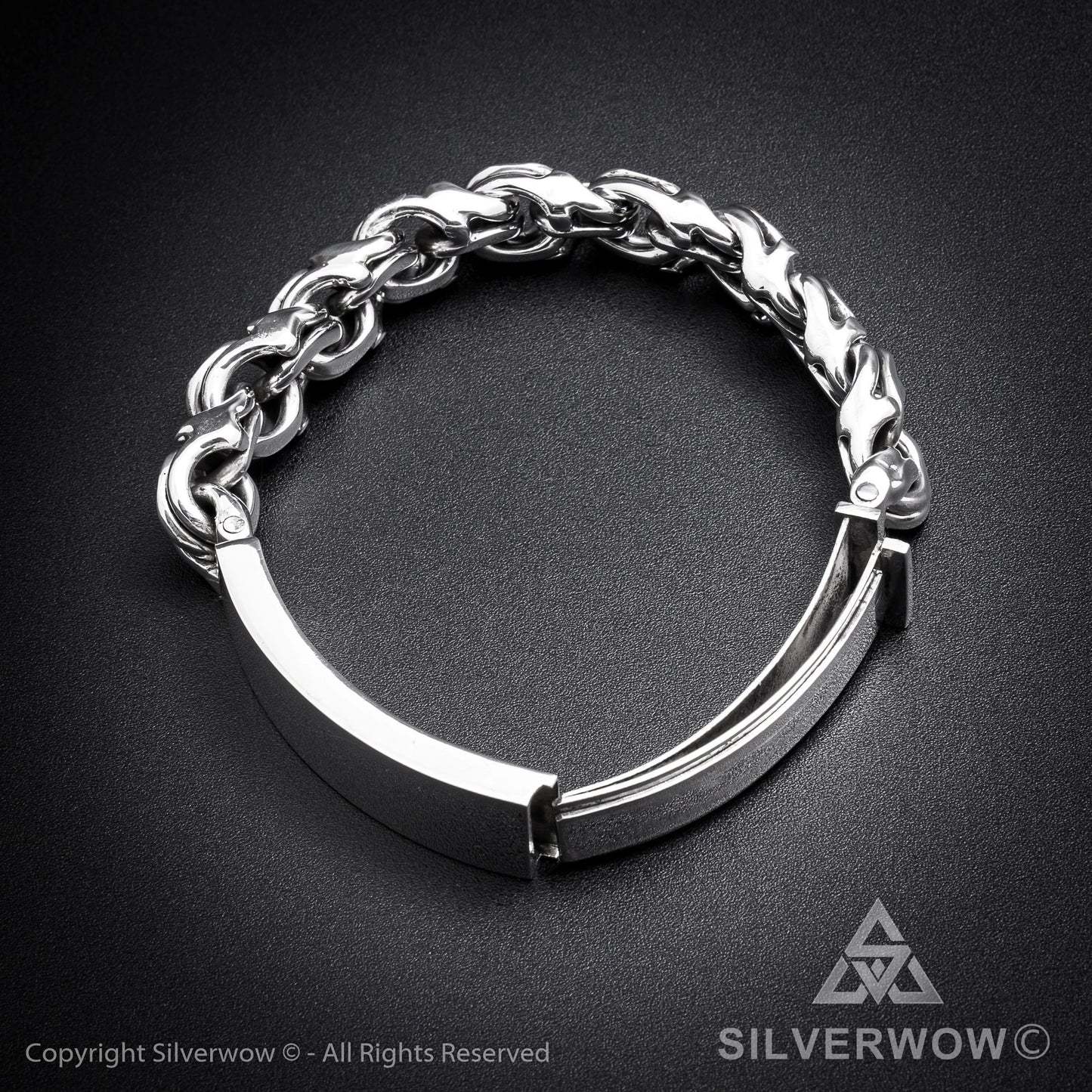 Mexican Garibaldi Link ID Bracelet - SilverWow™