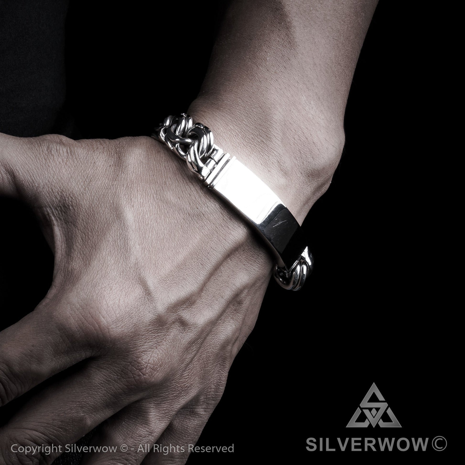 Mexican Garibaldi Link ID Bracelet - SilverWow™