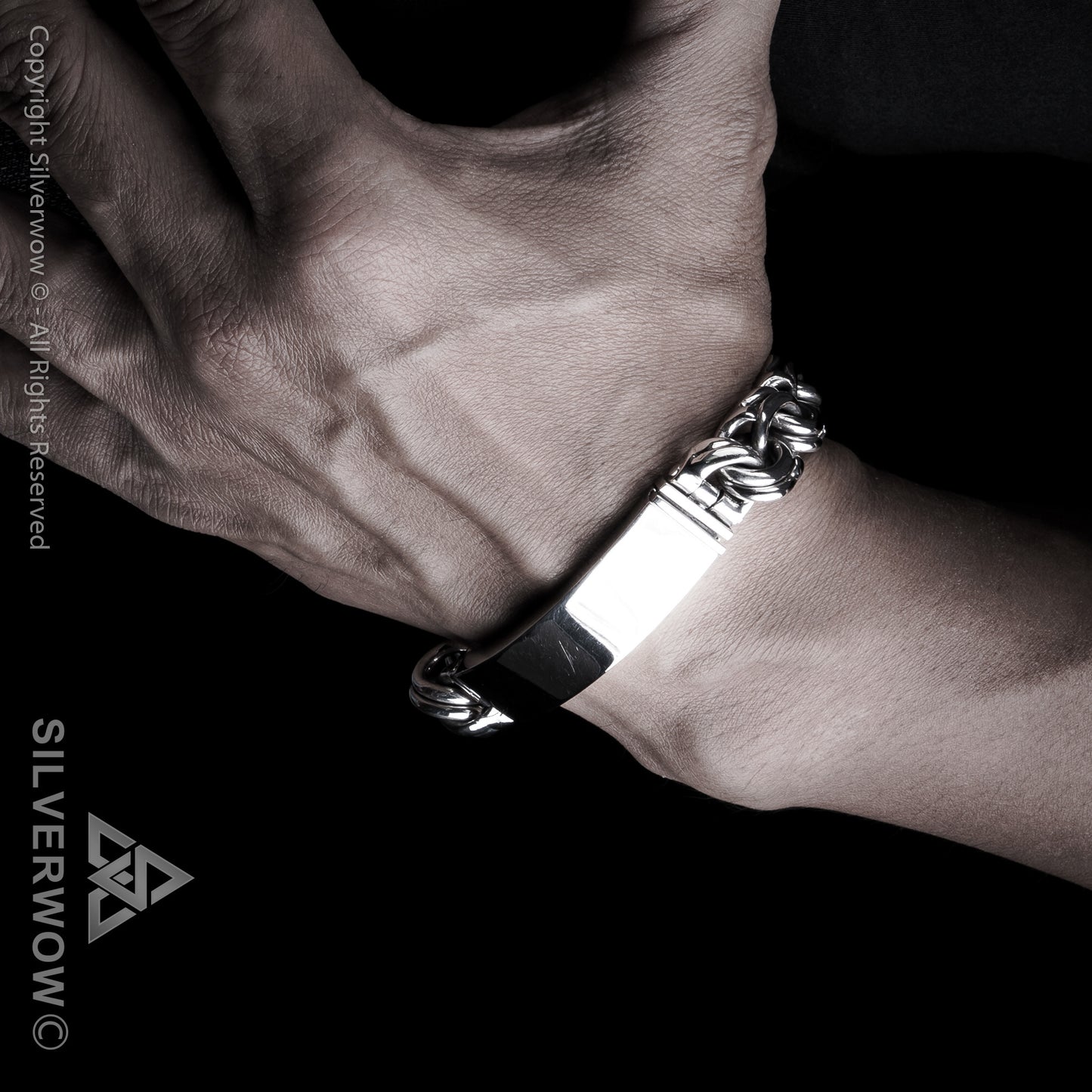 Mexican Garibaldi Link ID Bracelet - SilverWow™