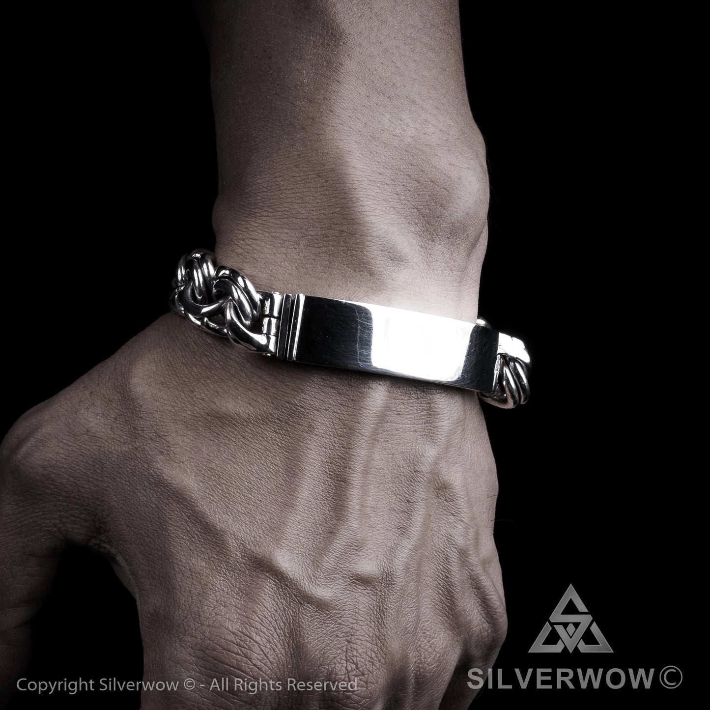 Mexican Garibaldi Link ID Bracelet - SilverWow™
