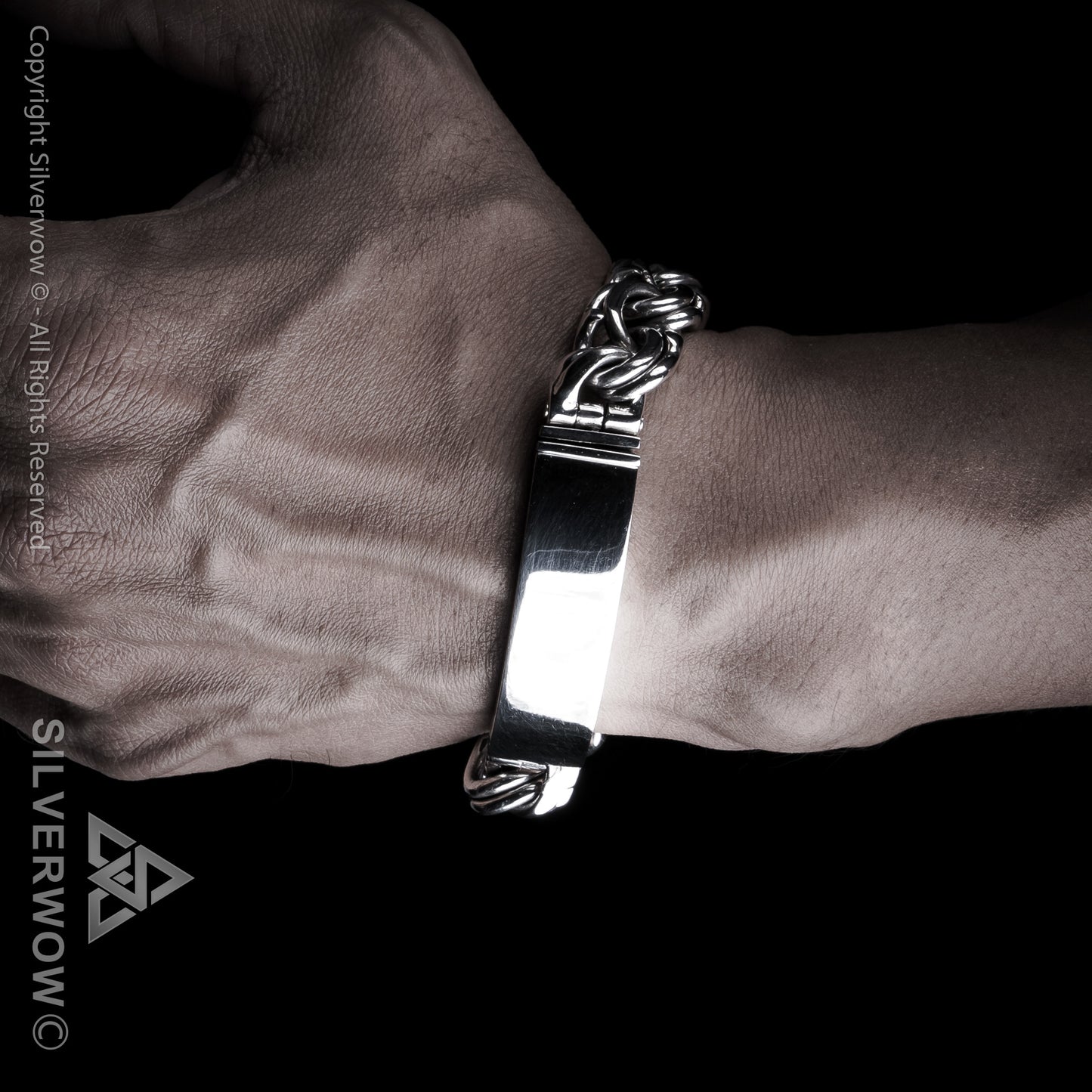 Mexican Garibaldi Link ID Bracelet - SilverWow™